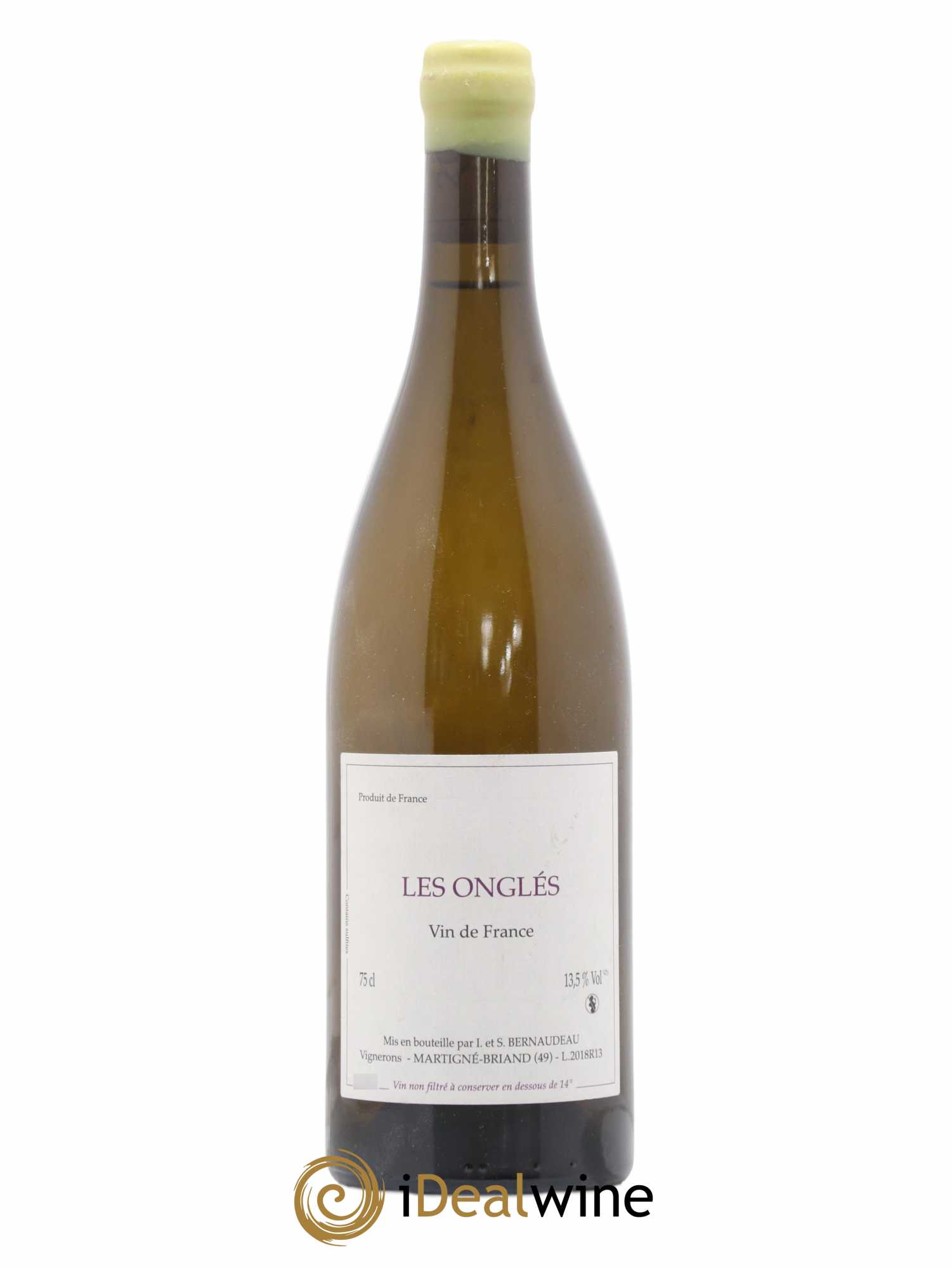 Vin de France Les Onglés Stéphane Bernaudeau 2018 - Lot de 1 bouteille - 0