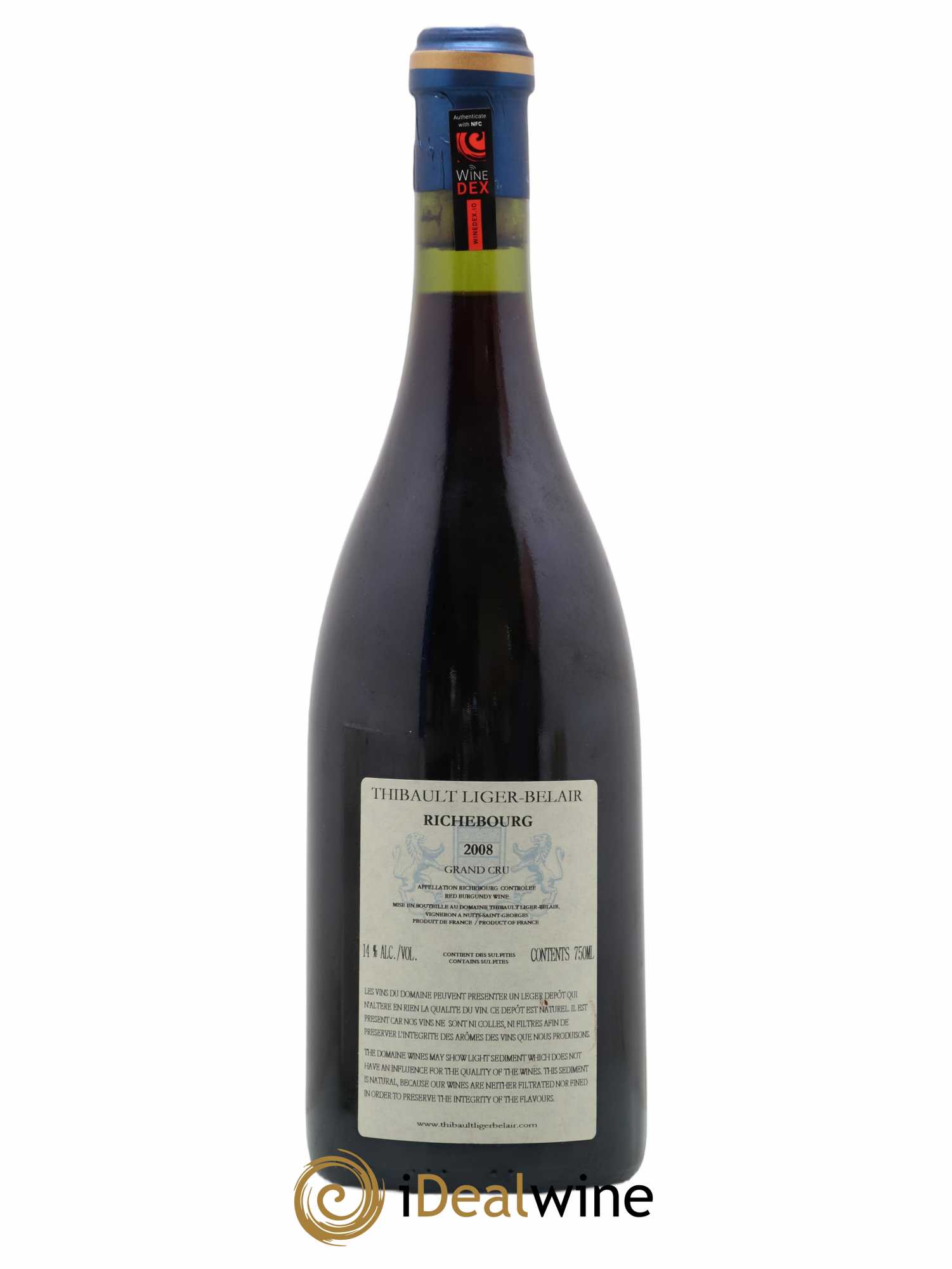 Richebourg Grand Cru Thibault Liger-Belair 2008 - Lot de 1 bouteille - 1