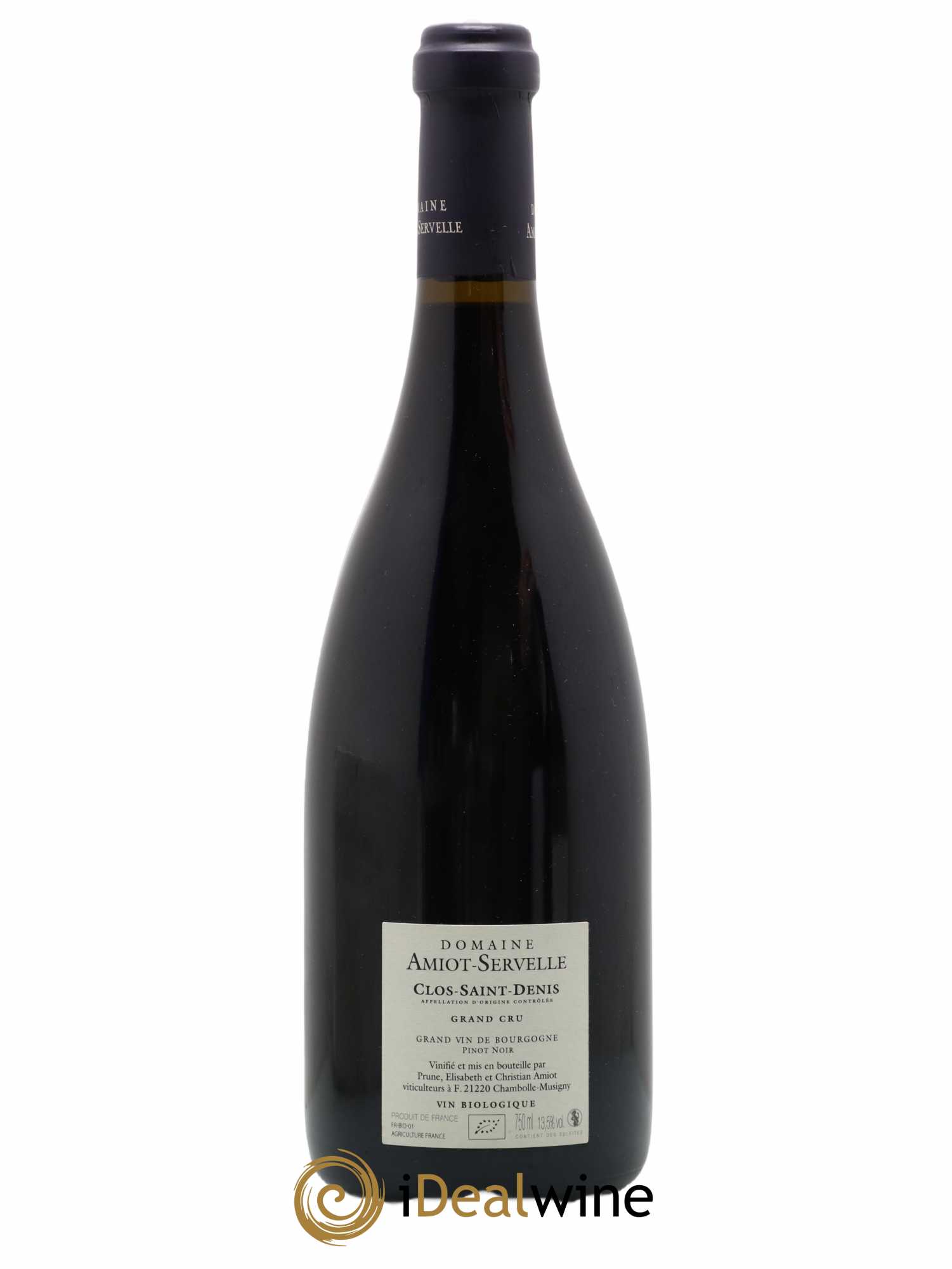 Clos Saint-Denis Grand Cru Amiot-Servelle 2015 - Lot de 1 bouteille - 1