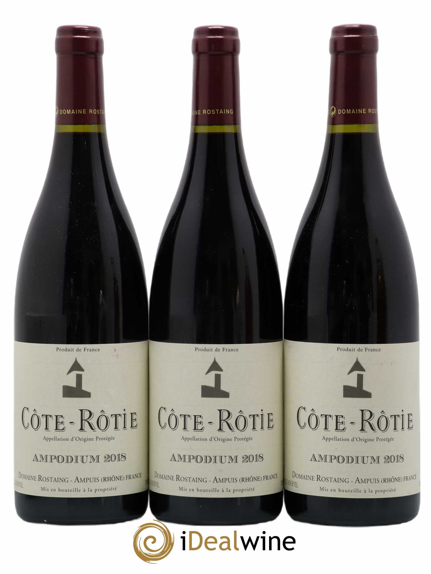 Côte-Rôtie Ampodium René Rostaing 2018 - Posten von 3 Flaschen - 0