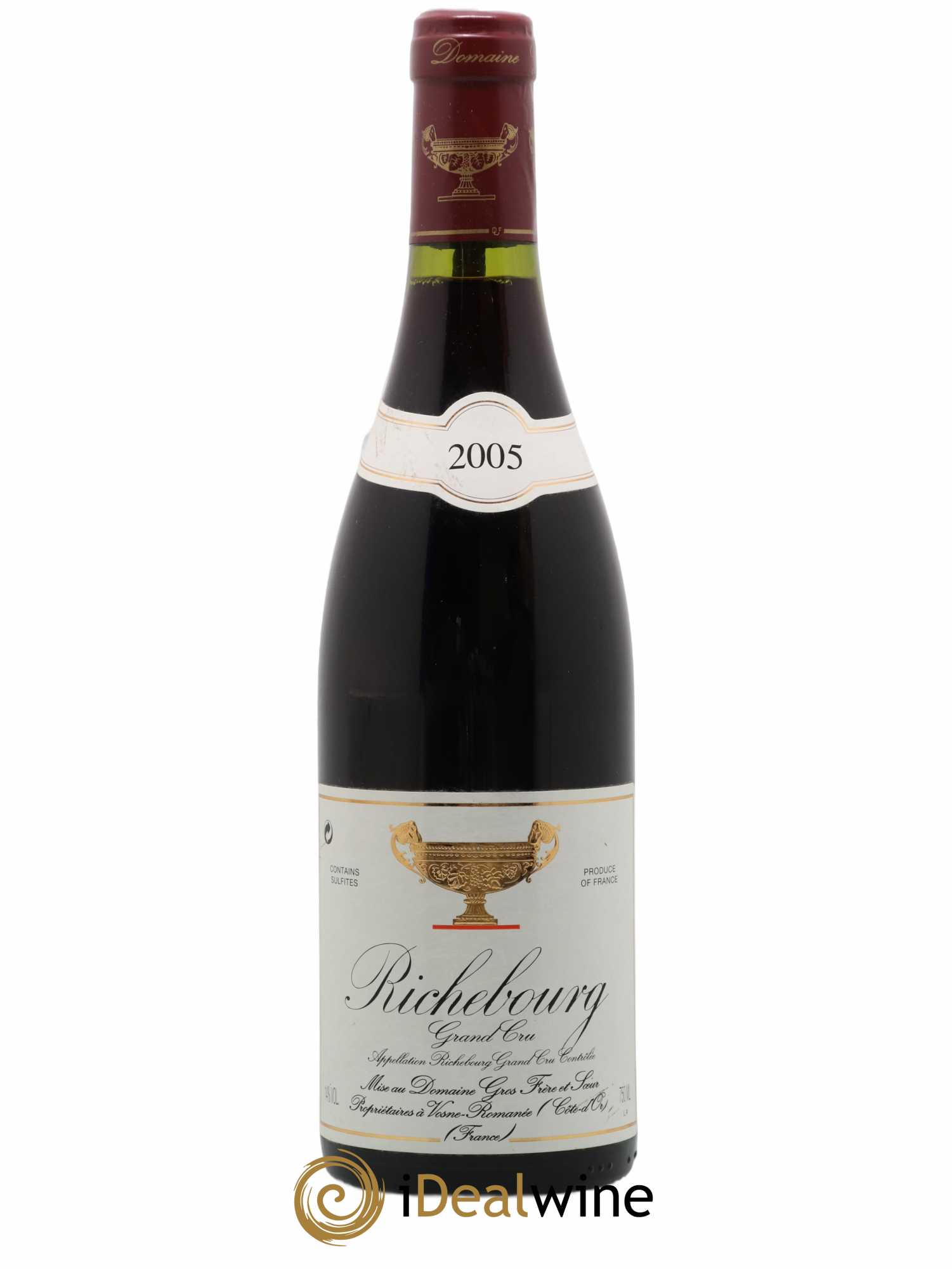 Richebourg Grand Cru Gros Frère & Soeur 2005 - Lot de 1 bouteille - 0