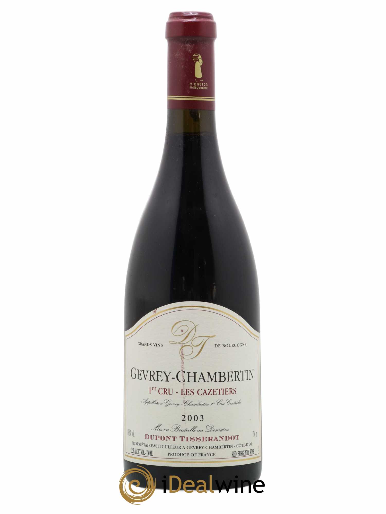Gevrey-Chambertin 1er Cru Cazetiers Dupont-Tisserandot (Domaine) 2003 - Lot de 1 bouteille - 0