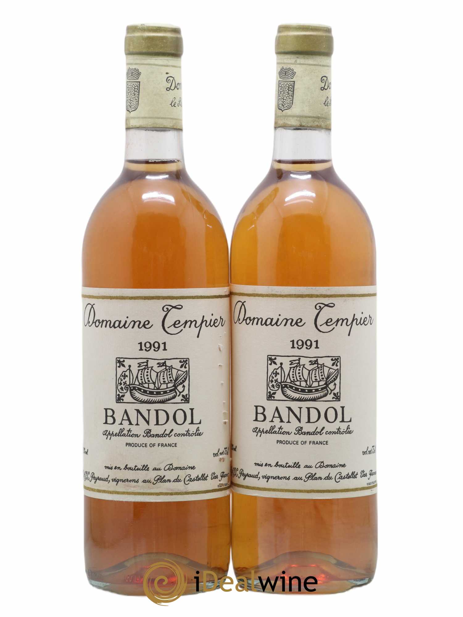 Bandol Domaine Tempier Famille Peyraud 1991 - Lot de 2 bouteilles - 0