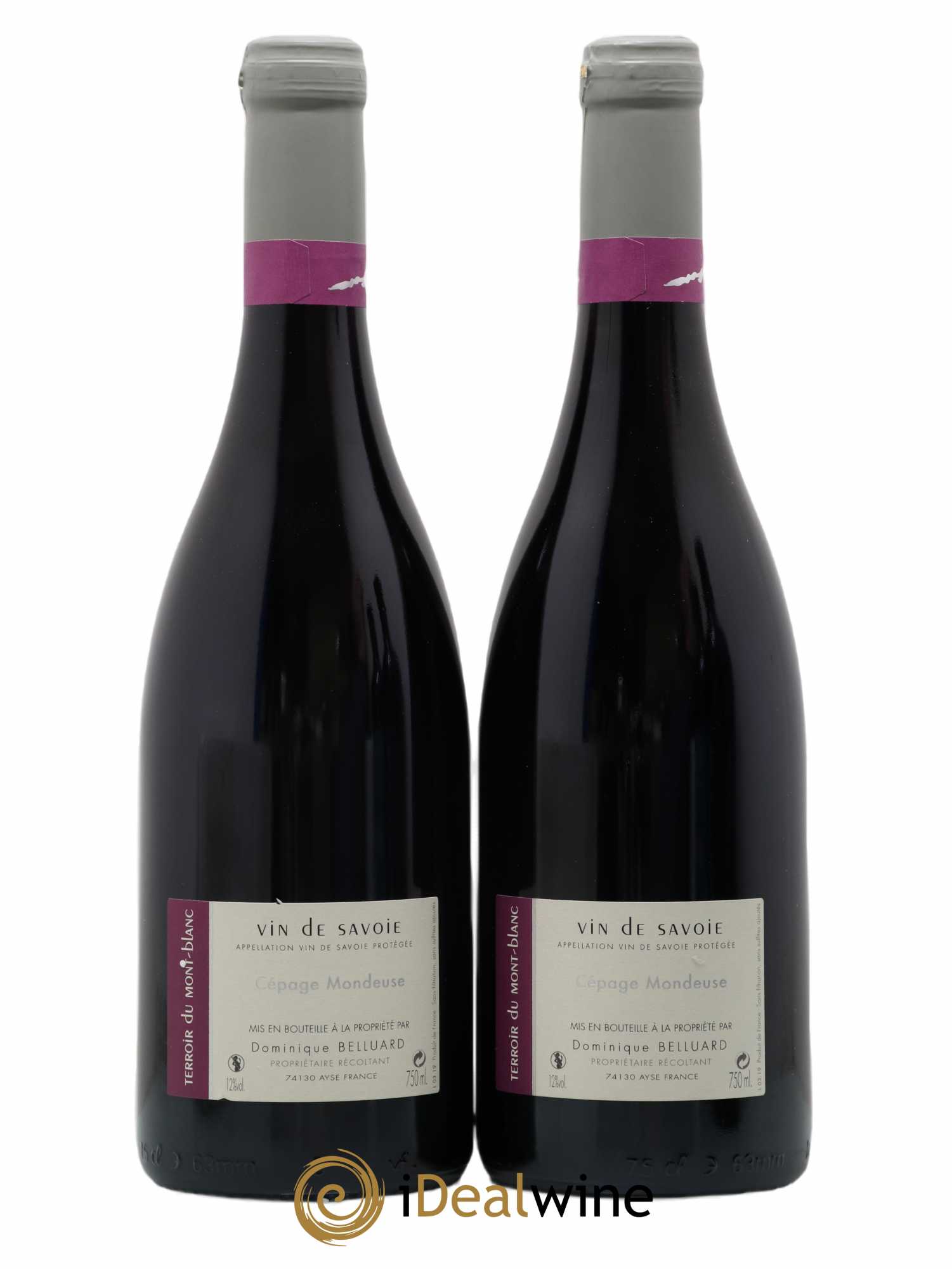 Vin de Savoie Mondeuse Amphore Domaine Belluard 2019 - Lotto di 2 bottiglie - 1