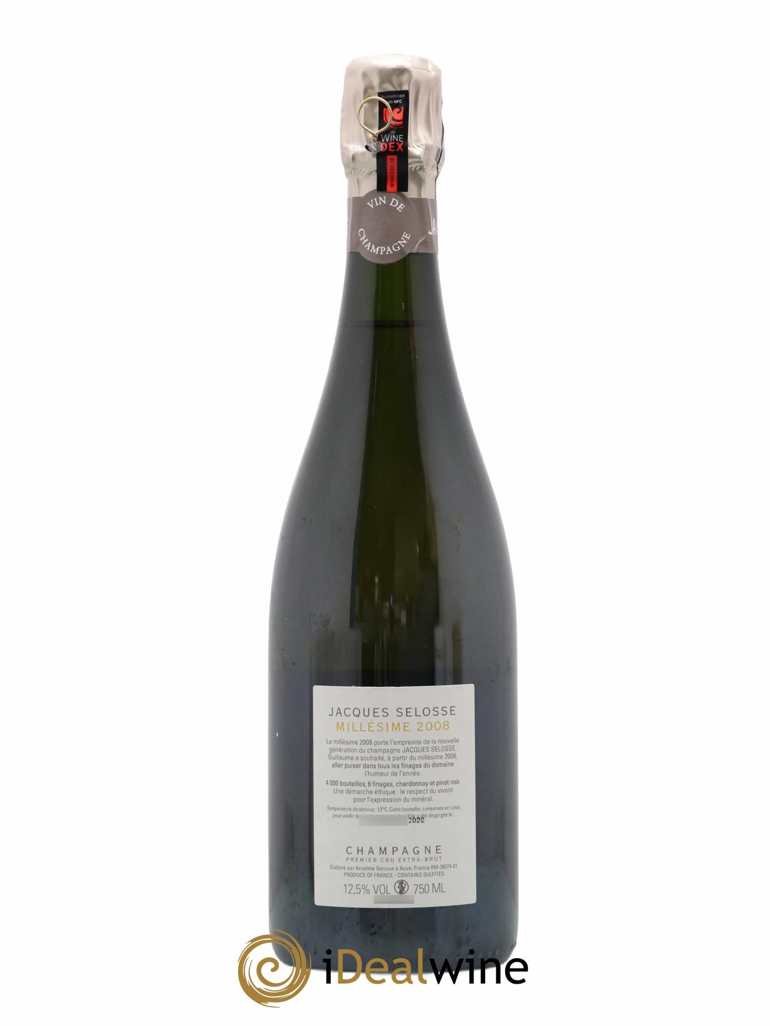 1er Cru Millésimé Extra-Brut Jacques Selosse 2008 - Lot of 1 bottle - 1