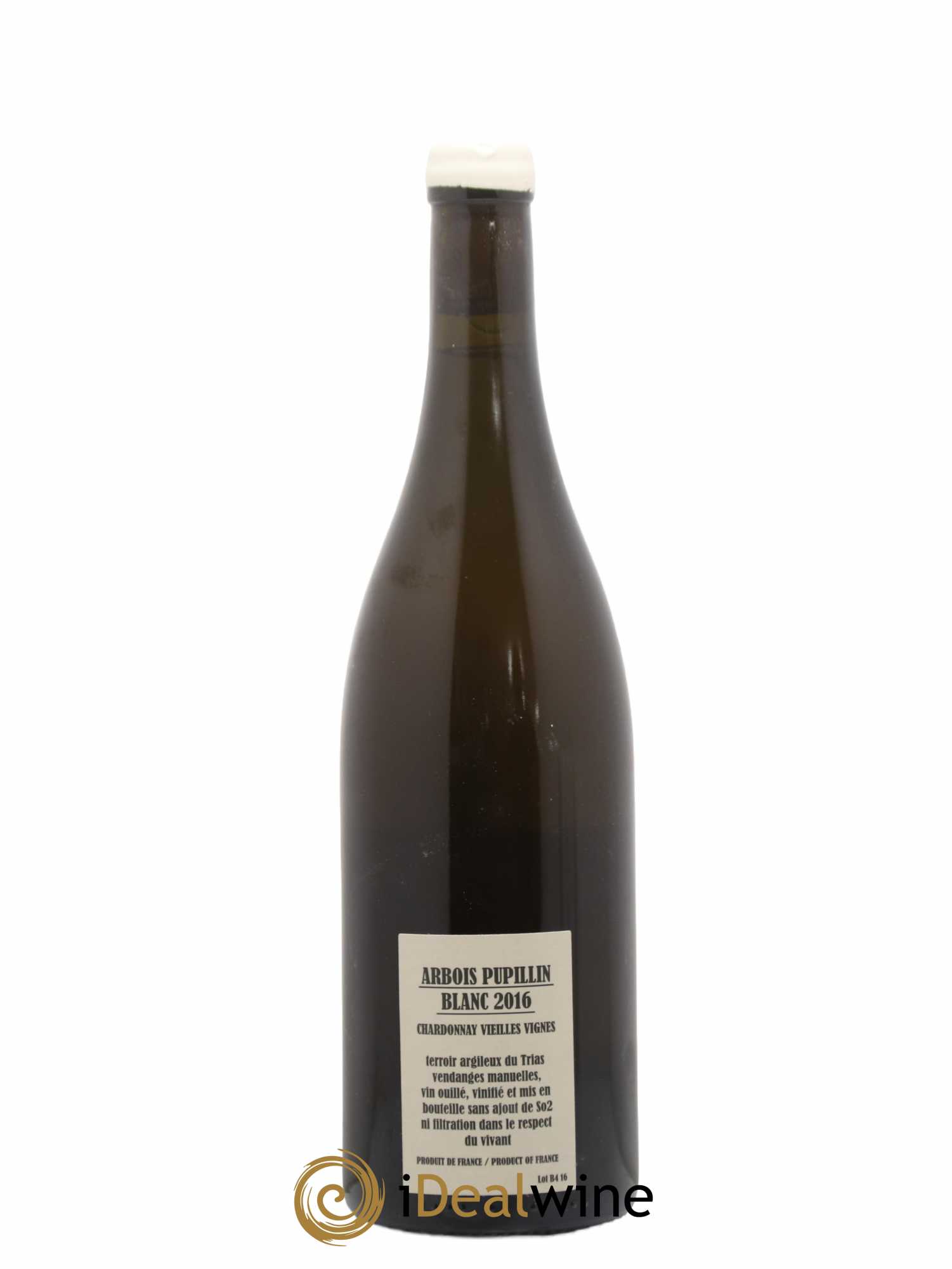 Arbois-Pupillin Chardonnay Vieilles vignes Adeline Houillon & Renaud Bruyère Chardonnay Vieilles Vignes Adeline Houillon & Renaud Bruyère 2016 - Posten von 1 Flasche - 1