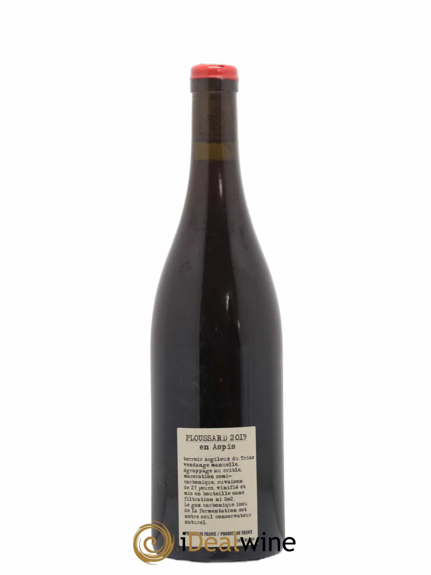 Arbois-Pupillin Ploussard En Aspis Adeline Houillon & Renaud Bruyère 2019 - Lot de 1 bouteille - 1