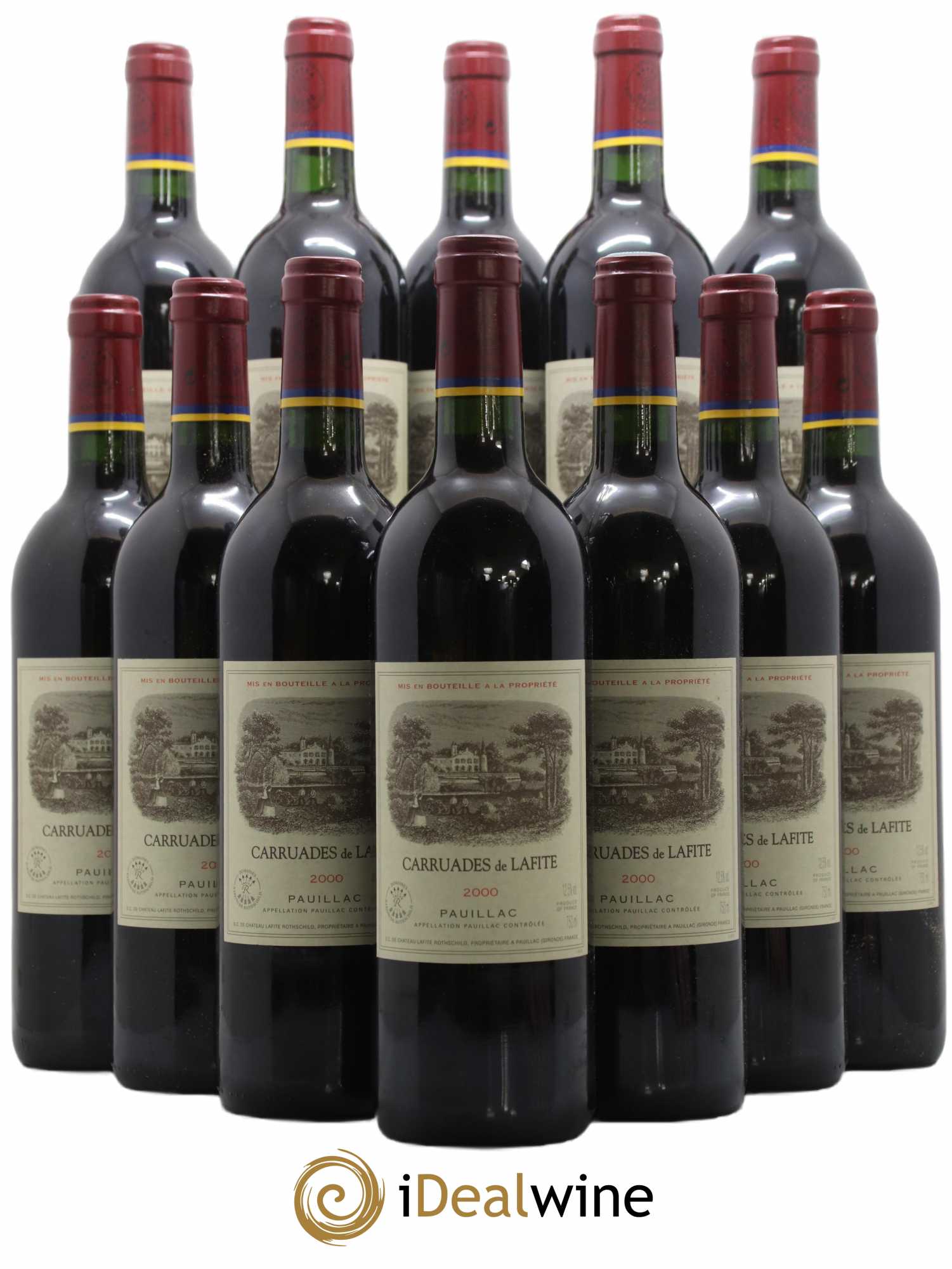 Carruades de Lafite Rothschild Second Vin 2000 - Lot de 12 bouteilles - 0