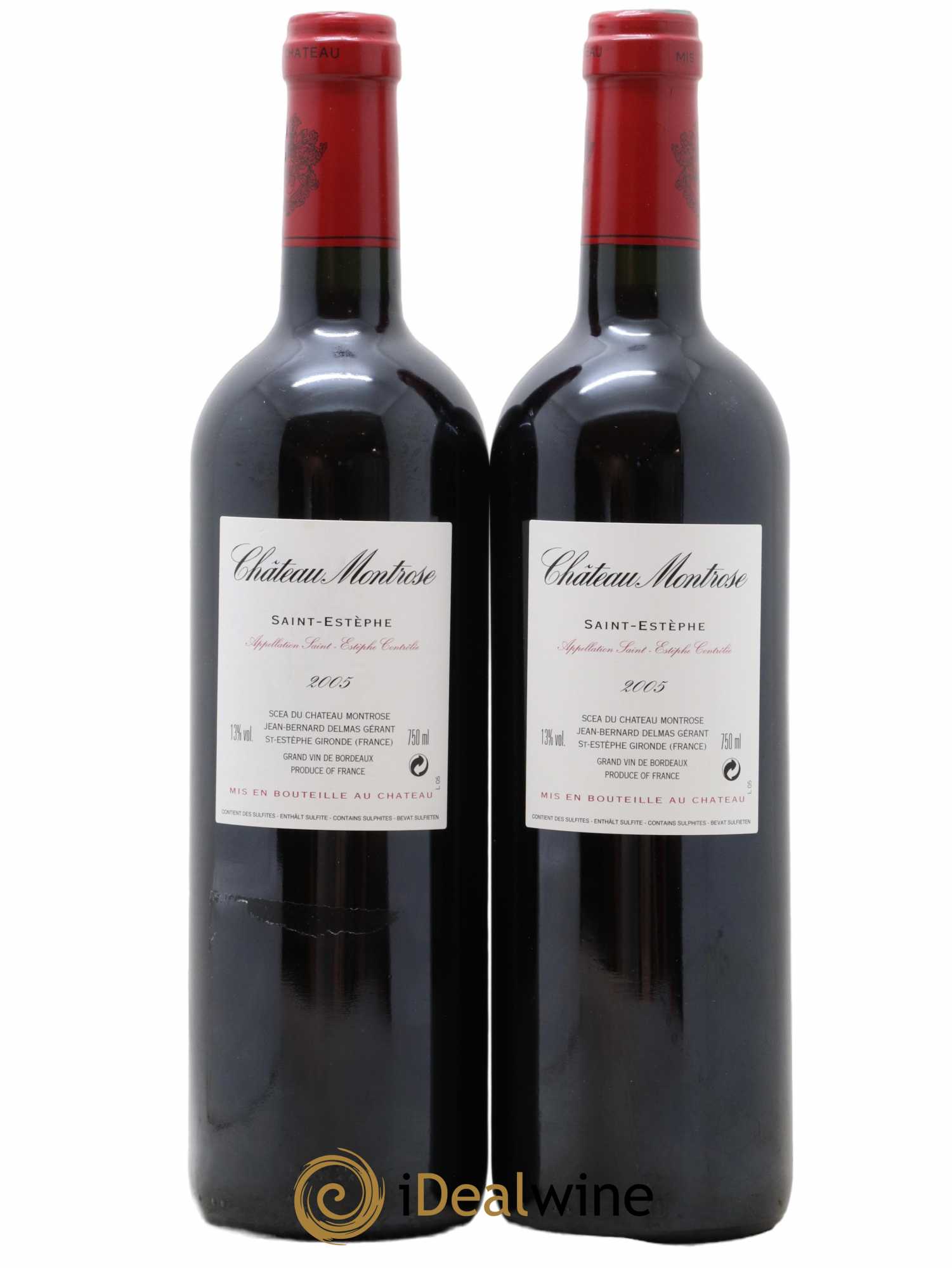 Château Montrose 2ème Grand Cru Classé 2005 - Lot of 2 bottles - 1