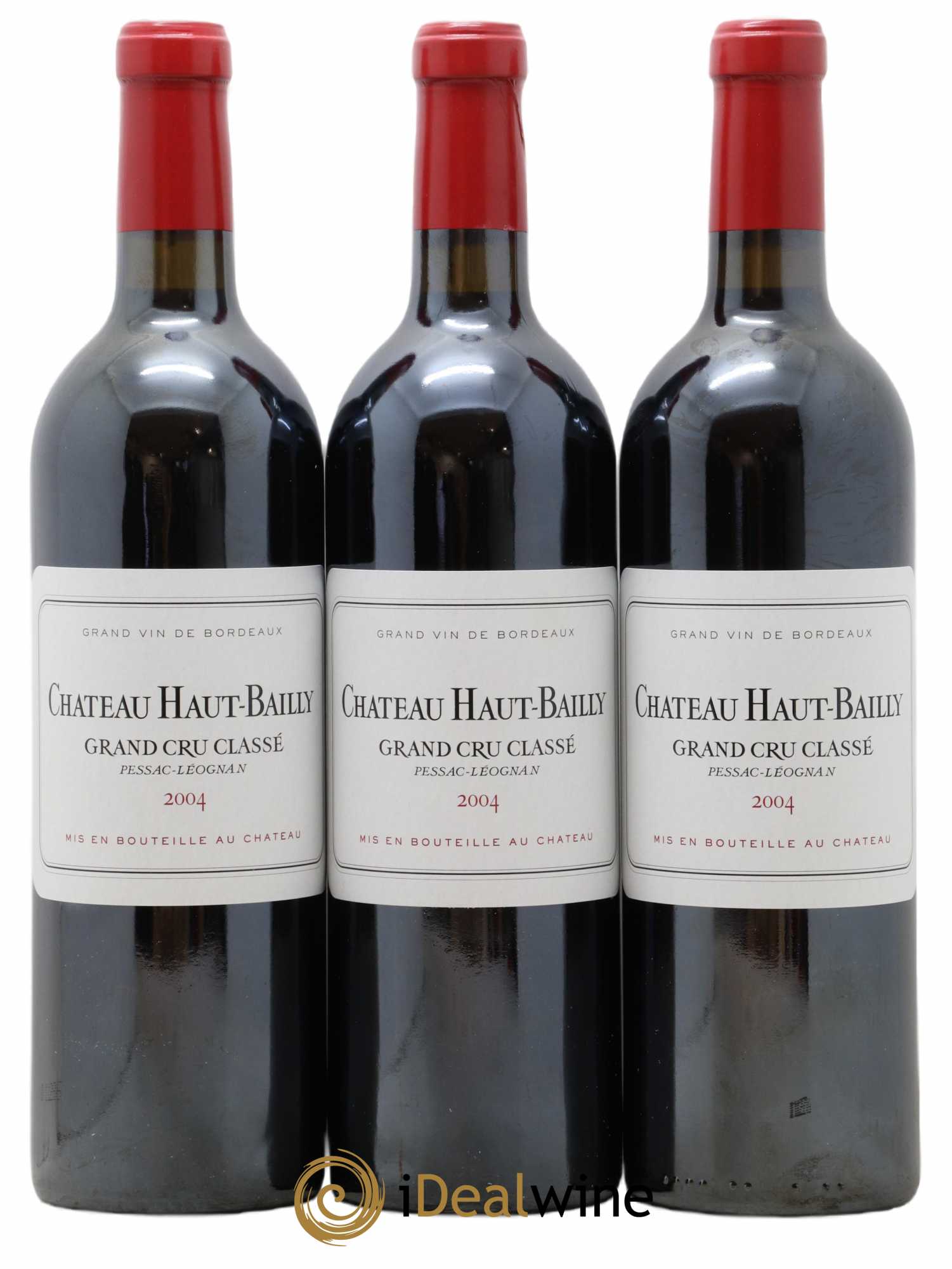 Château Haut-Bailly Cru Classé de Graves 2004 - Lot de 3 bouteilles - 0