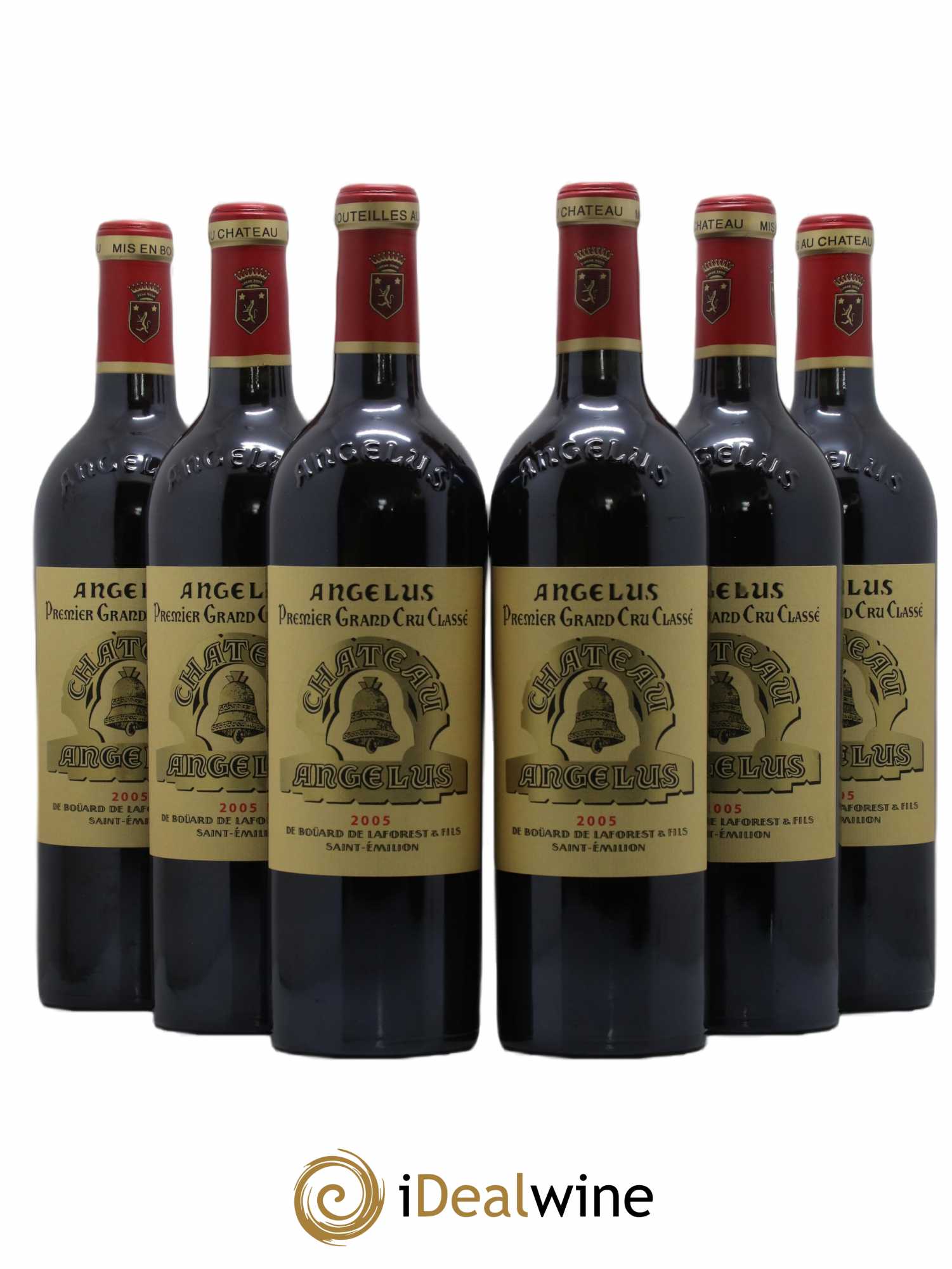Château Angélus 1er Grand Cru Classé A 2005 - Lot de 6 bouteilles - 0