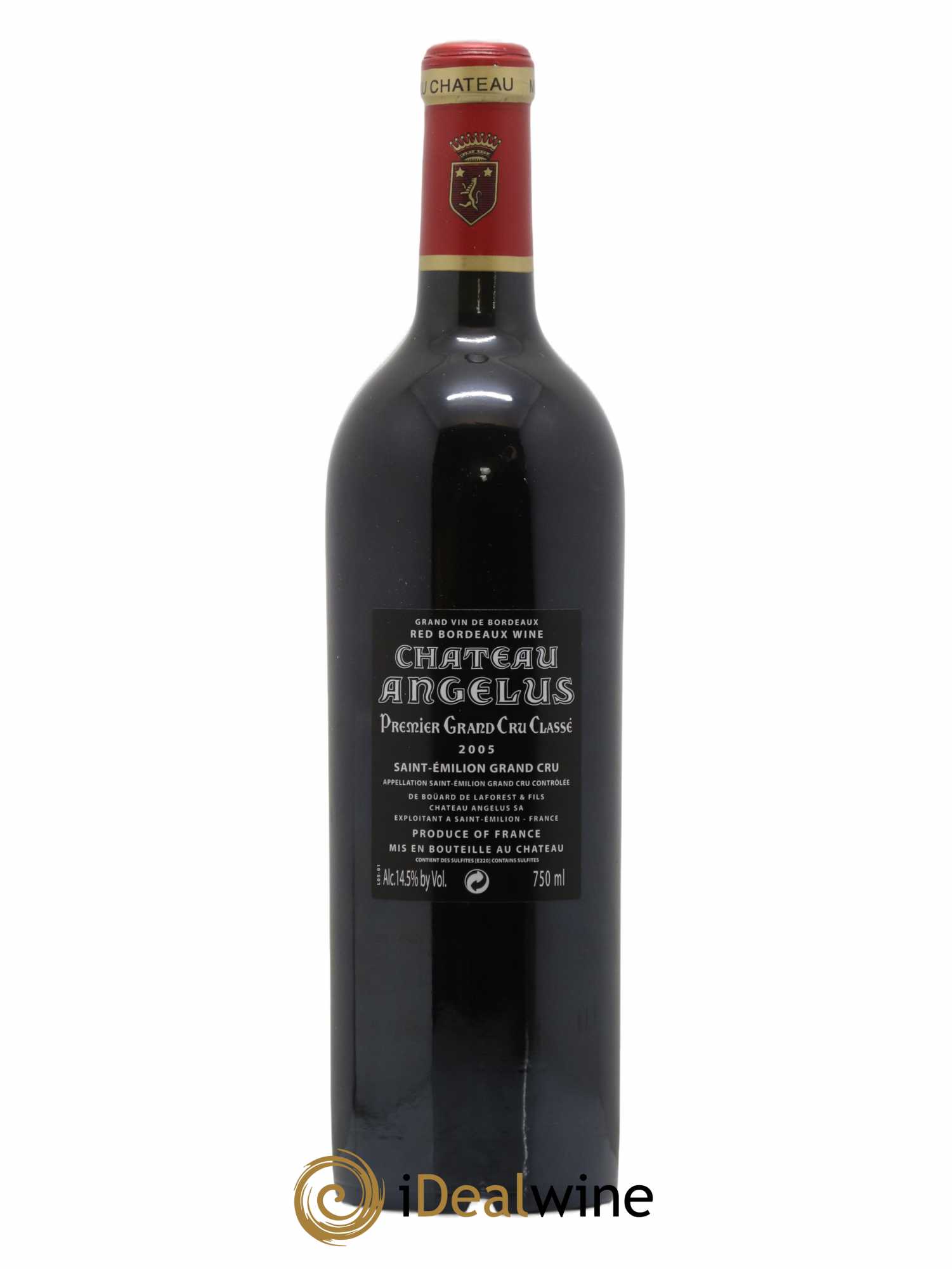 Château Angélus 1er Grand Cru Classé A 2005 - Lot de 1 bouteille - 1