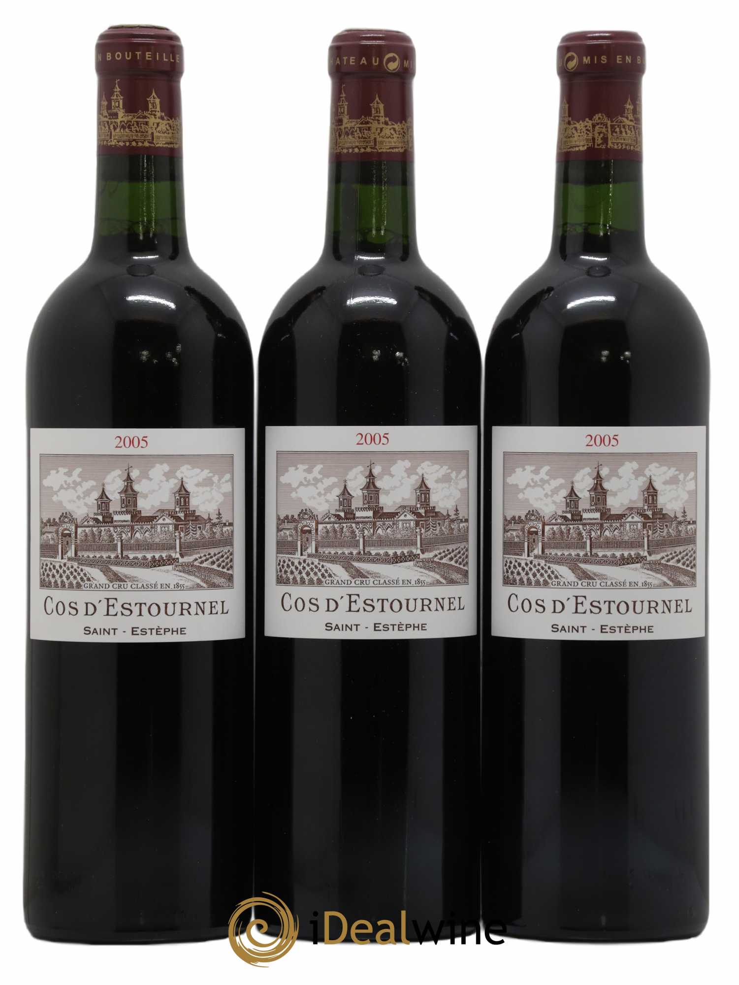 Cos d'Estournel 2ème Grand Cru Classé 2005 - Lot de 3 bouteilles - 0