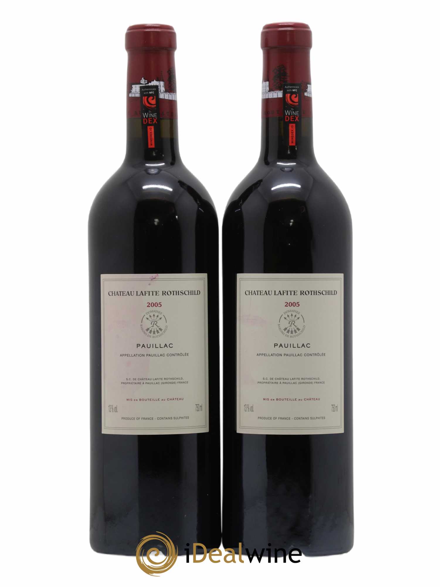 Château Lafite Rothschild 1er Grand Cru Classé 2005 - Lot de 2 bouteilles - 1