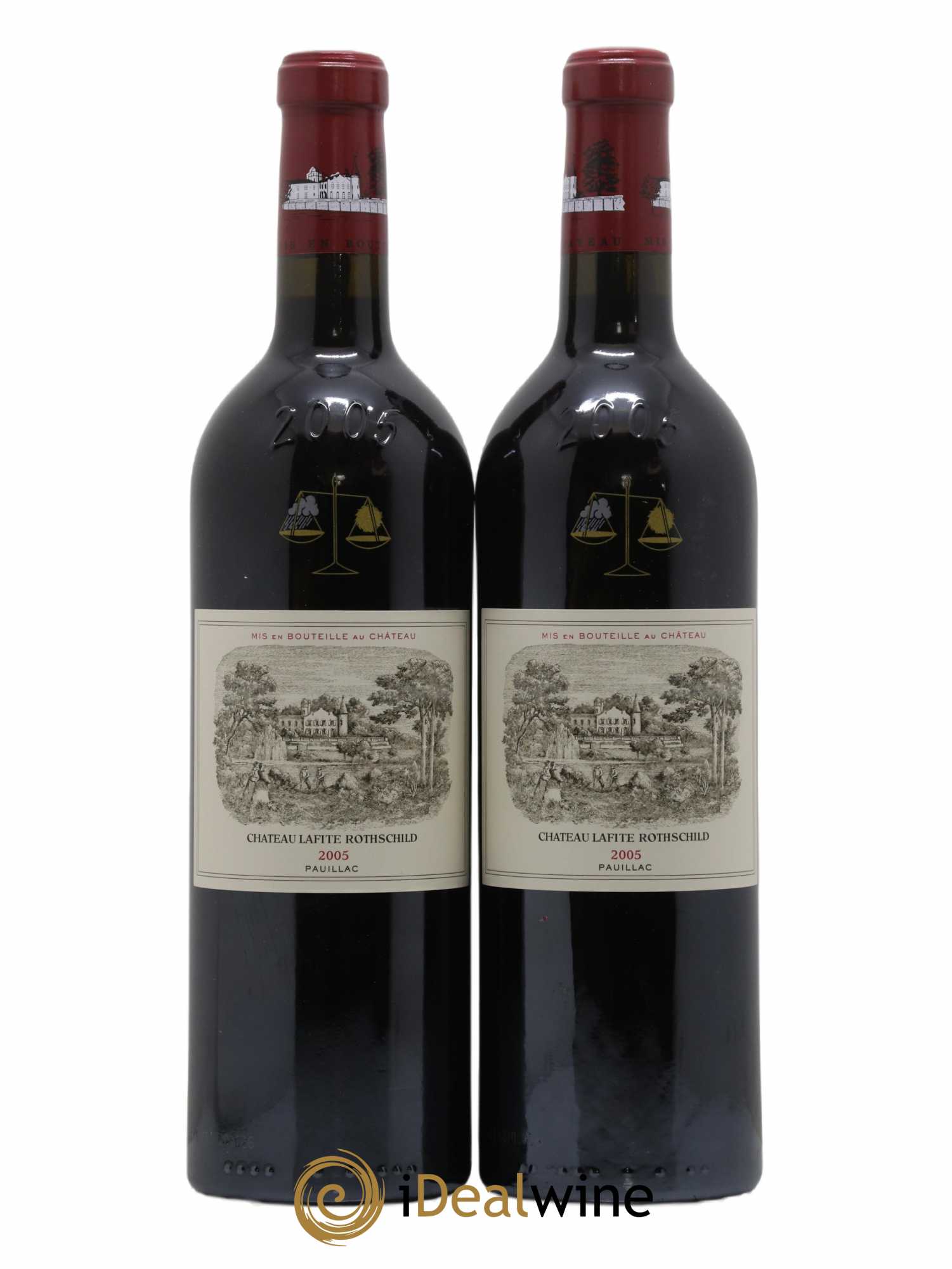 Château Lafite Rothschild 1er Grand Cru Classé 2005 - Lot de 2 bouteilles - 0