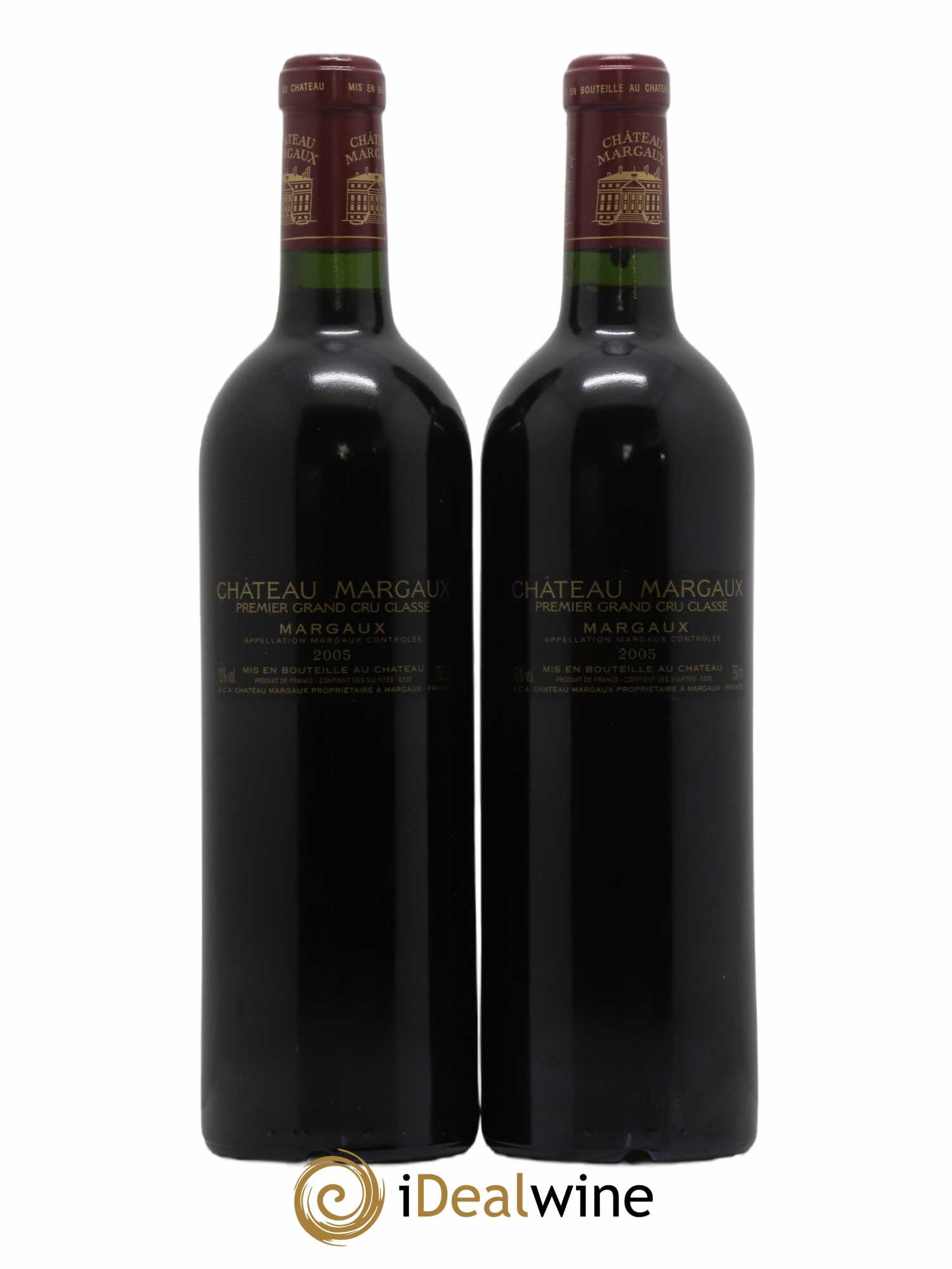 Château Margaux 1er Grand Cru Classé 2005 - Lot de 2 bouteilles - 1
