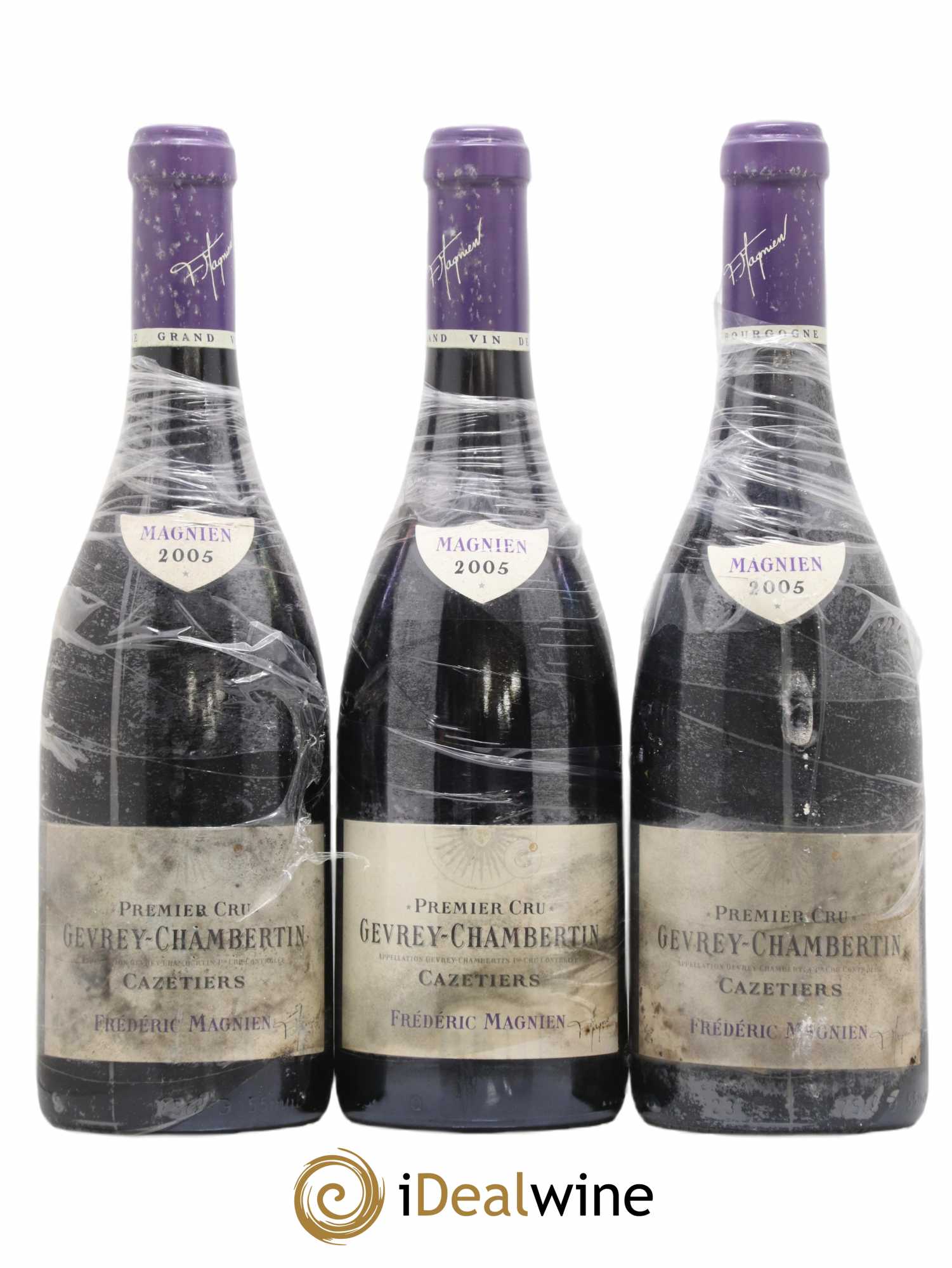 Gevrey-Chambertin 1er Cru Cazetiers Frédéric Magnien 2005 - Posten von 3 Flaschen - 0