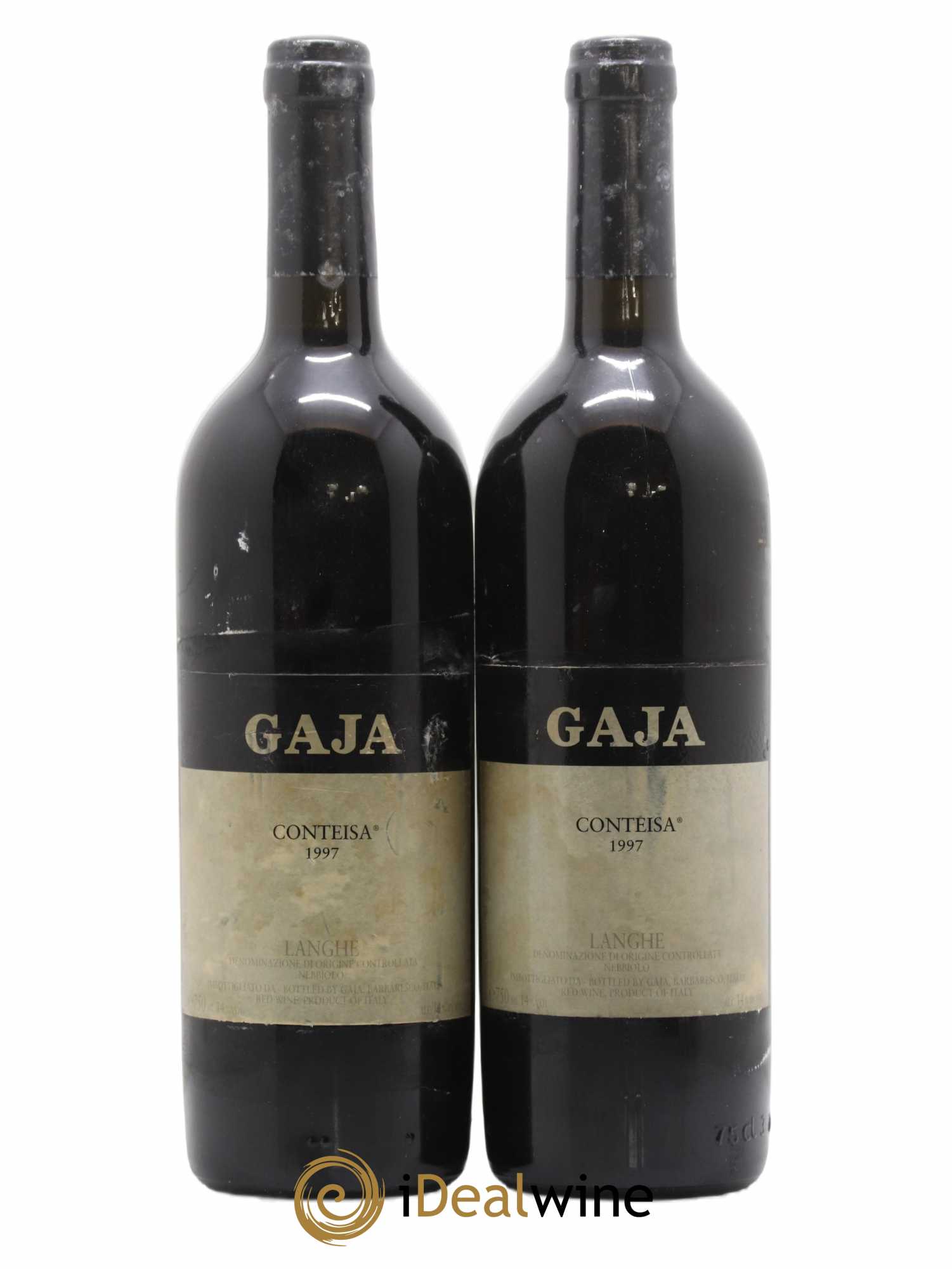 Langhe Conteisa Angelo Gaja 1997 - Lot de 2 bouteilles - 0