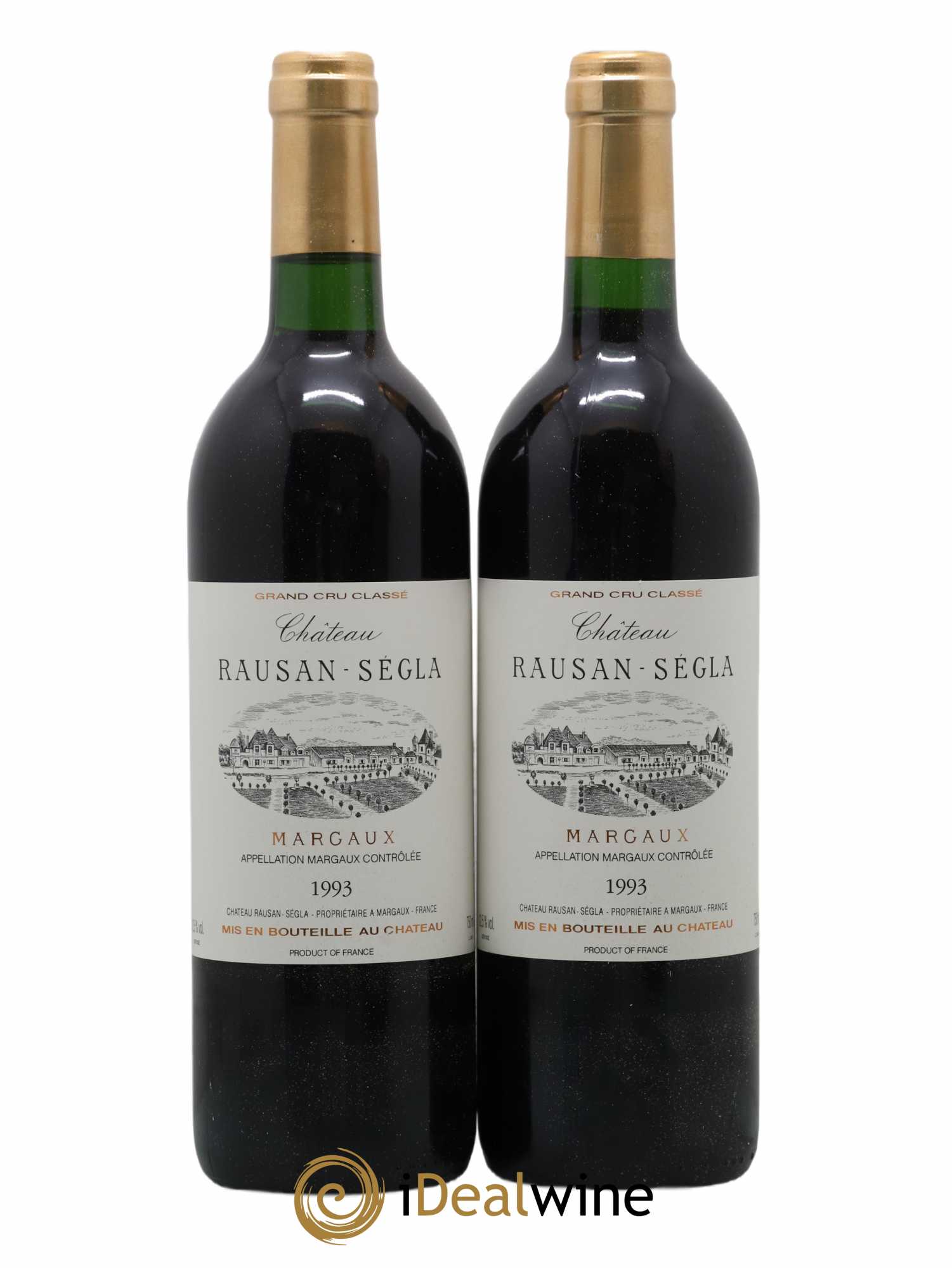 Château Rauzan Ségla Grand Cru Classé 1993 - Lot de 2 bouteilles - 0