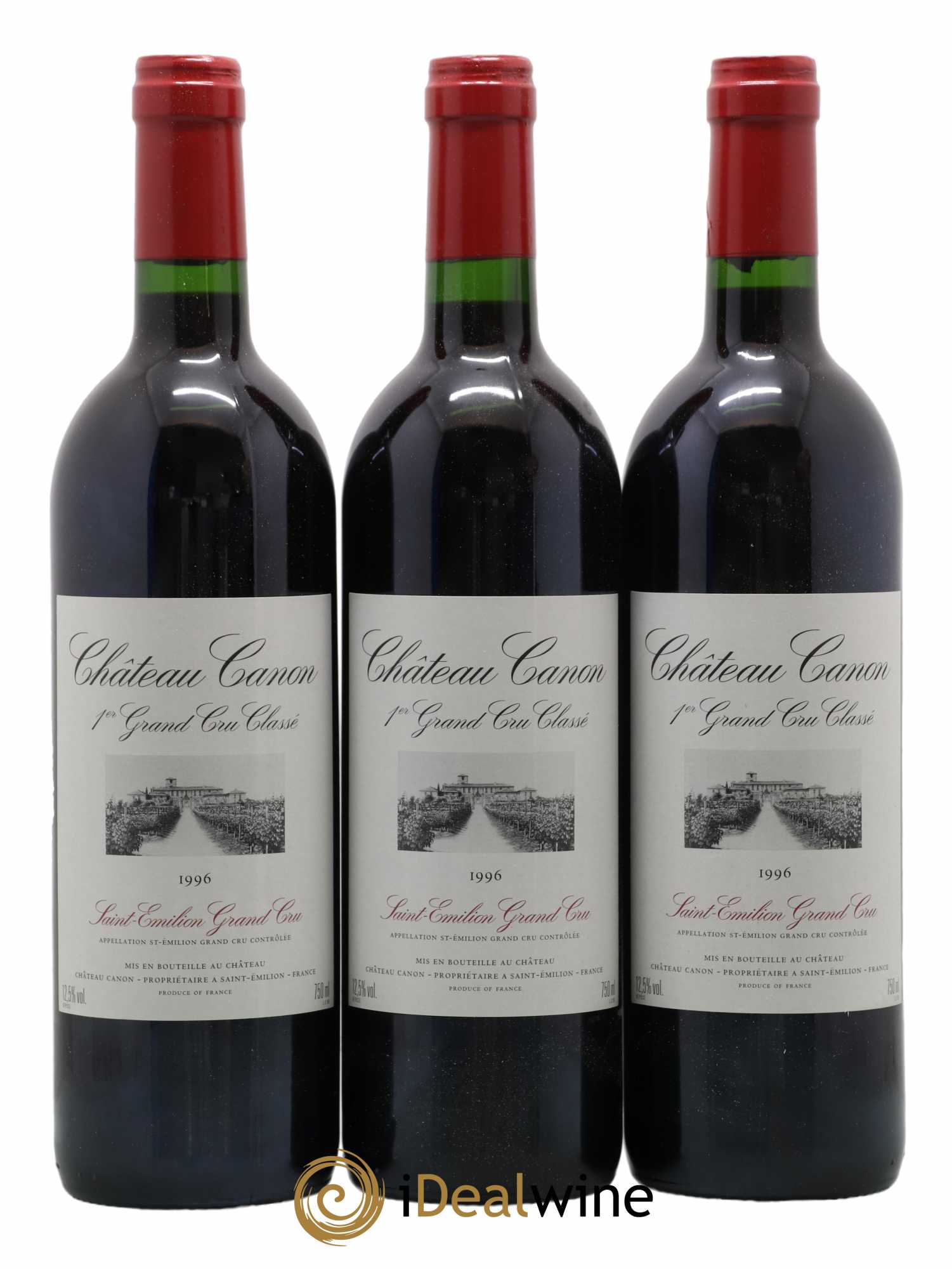 Château Canon 1er Grand Cru Classé B 1996 - Lot de 12 bouteilles - 3