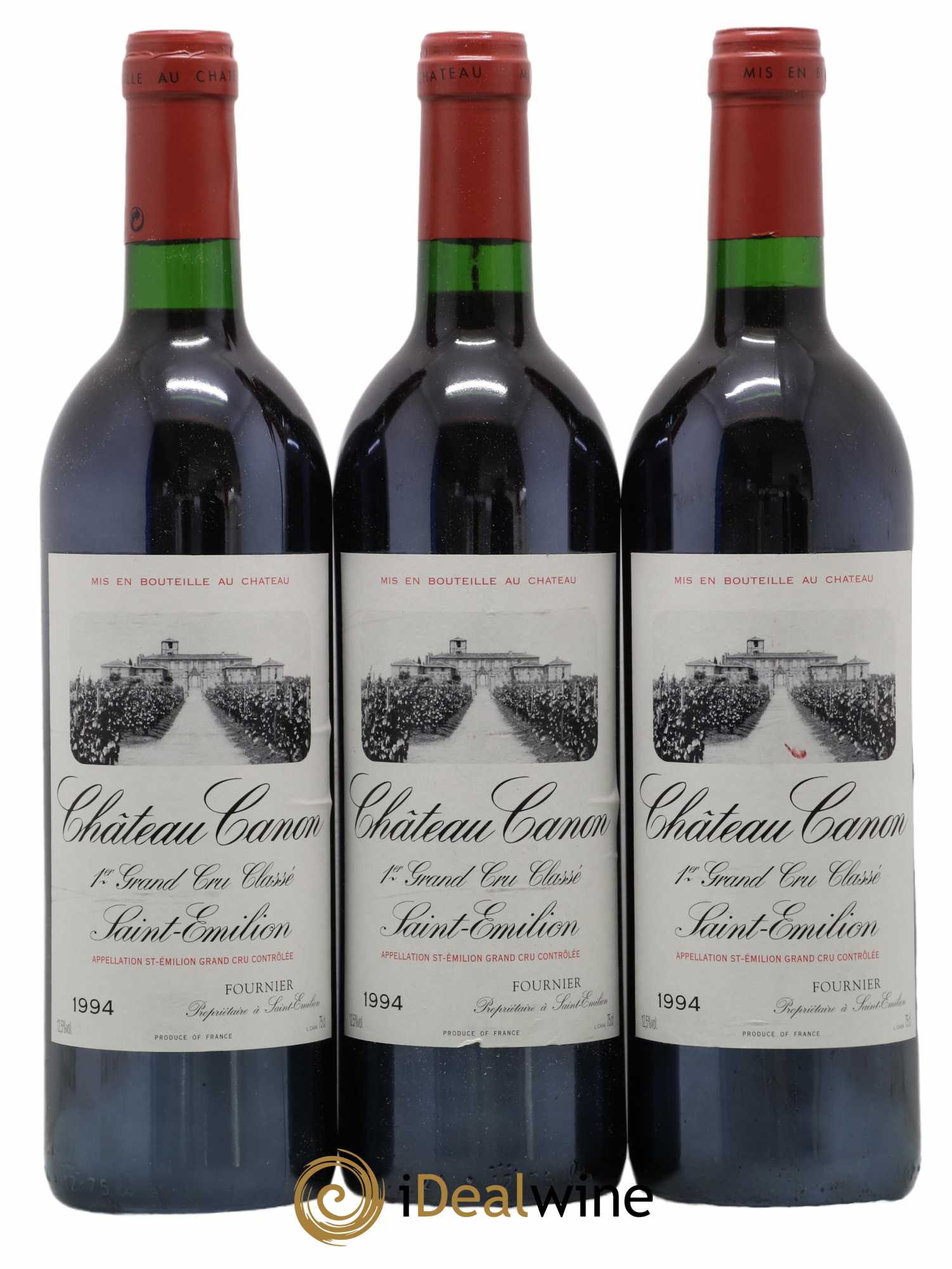 Château Canon 1er Grand Cru Classé B 1994 - Lot de 3 bouteilles - 0