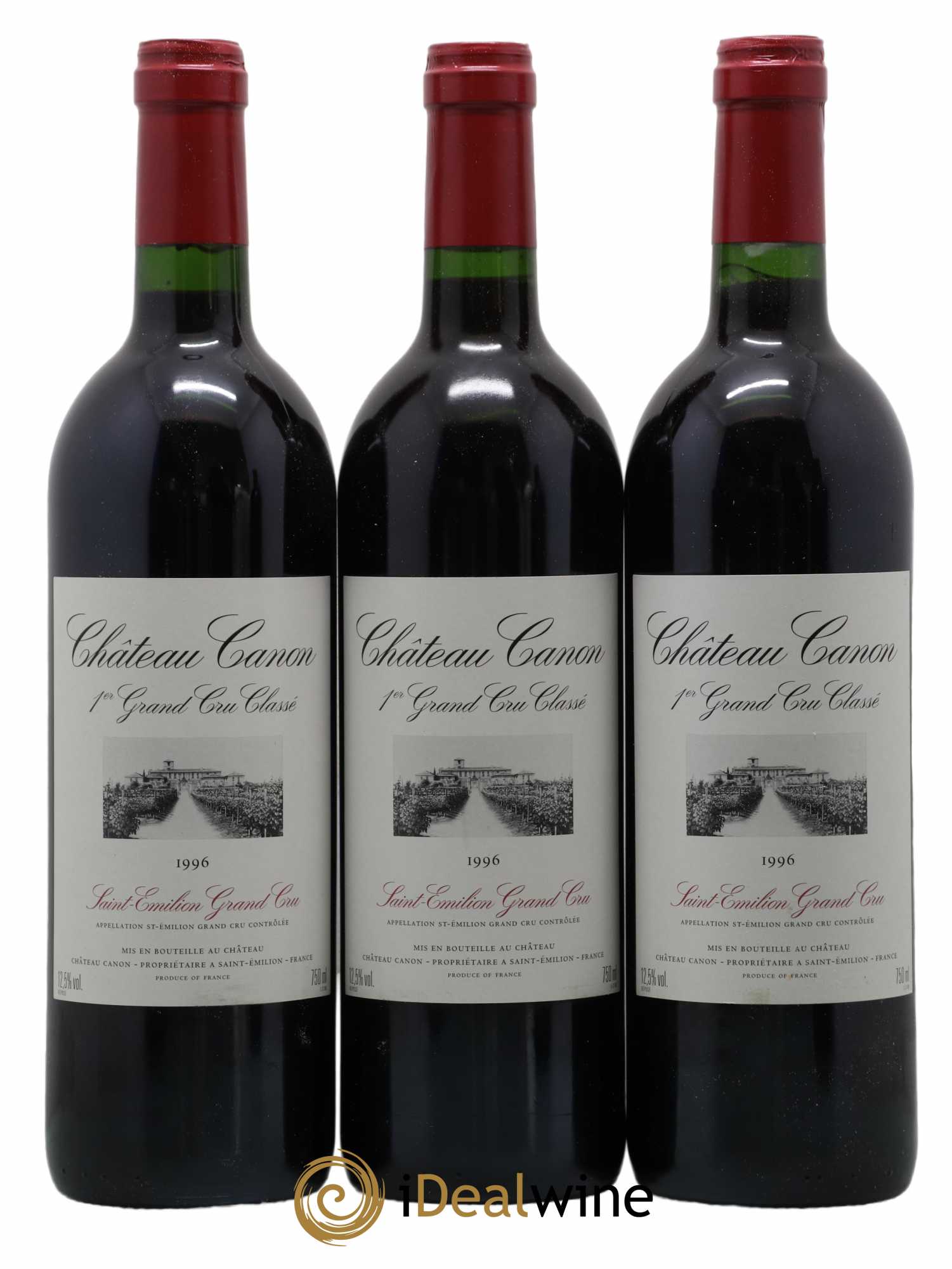 Château Canon 1er Grand Cru Classé B 1996 - Lot de 6 bouteilles - 1