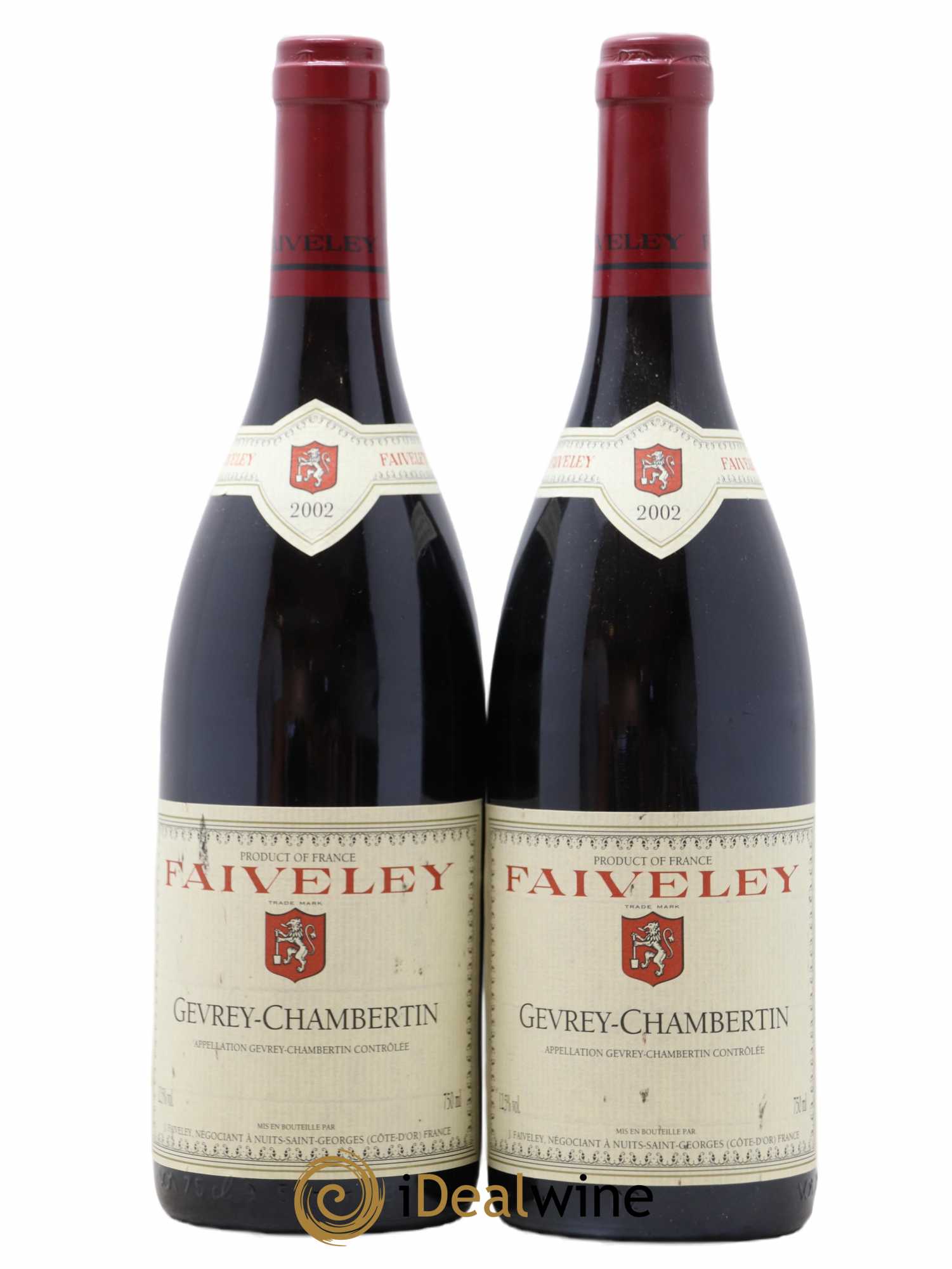 Gevrey-Chambertin Faiveley 2002 - Lot de 2 bouteilles - 0