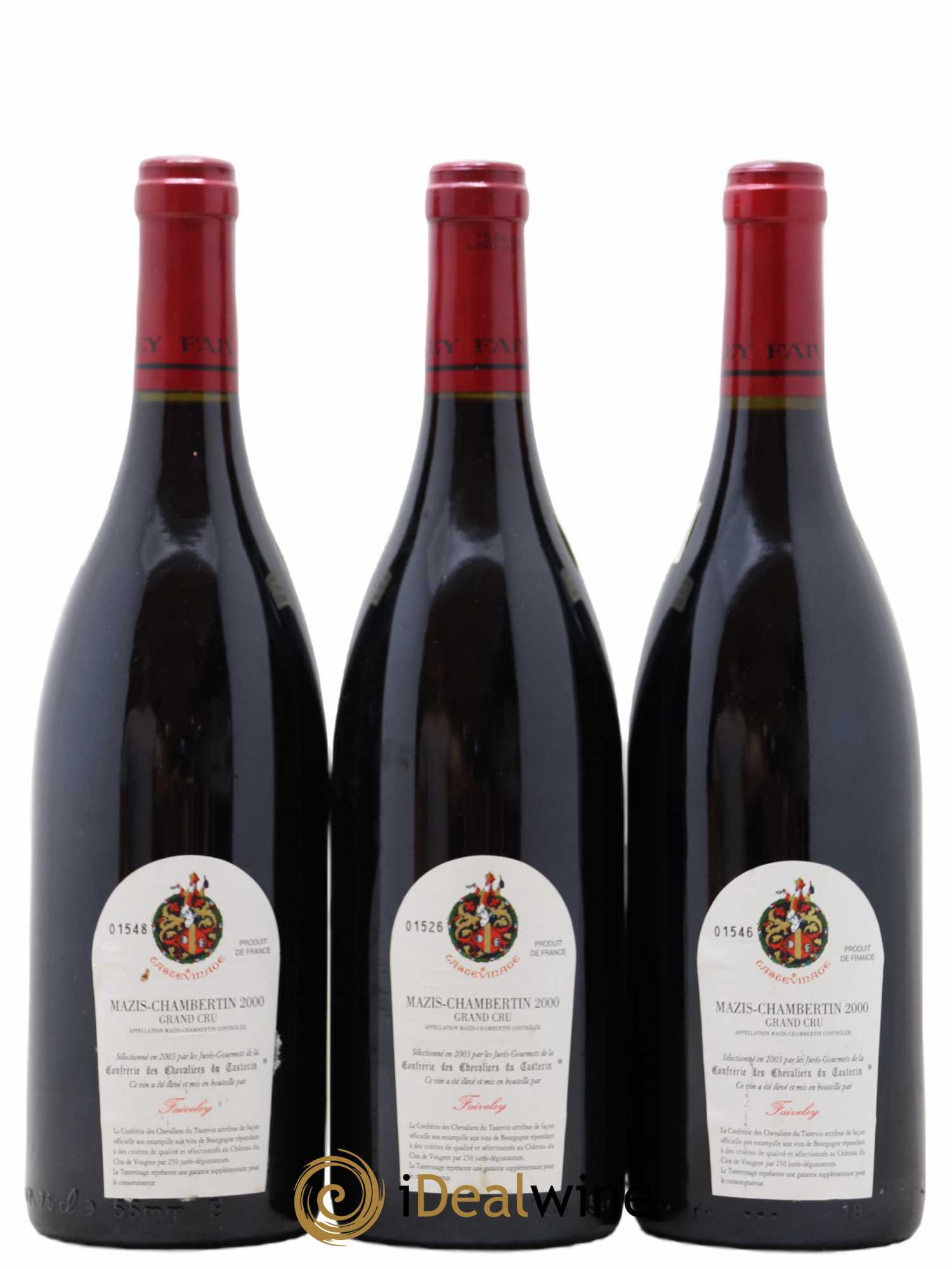 Mazis-Chambertin Grand Cru Faiveley 2000 - Lot de 3 bouteilles - 1