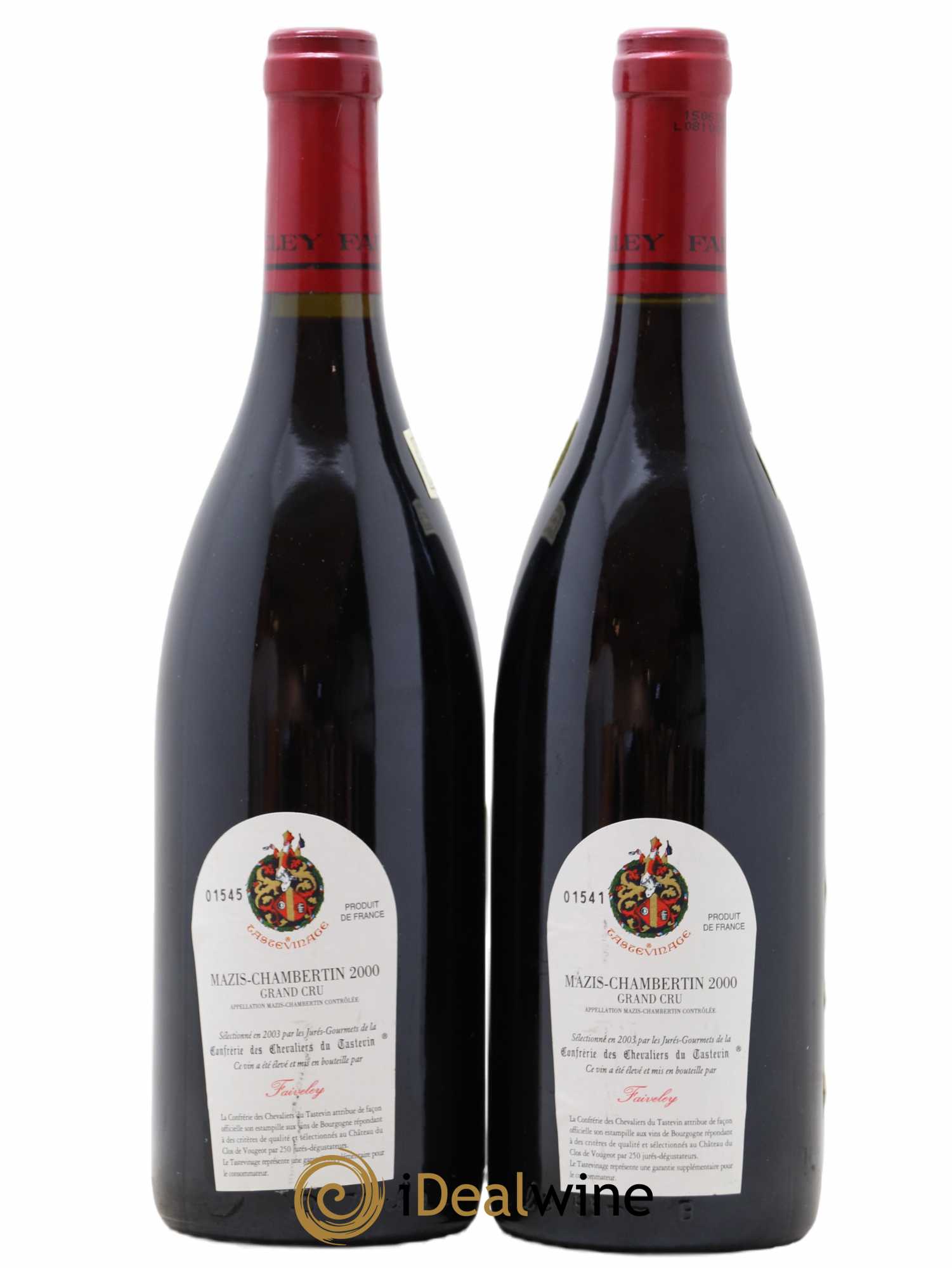 Mazis-Chambertin Grand Cru Faiveley 2000 - Lot de 2 bouteilles - 1