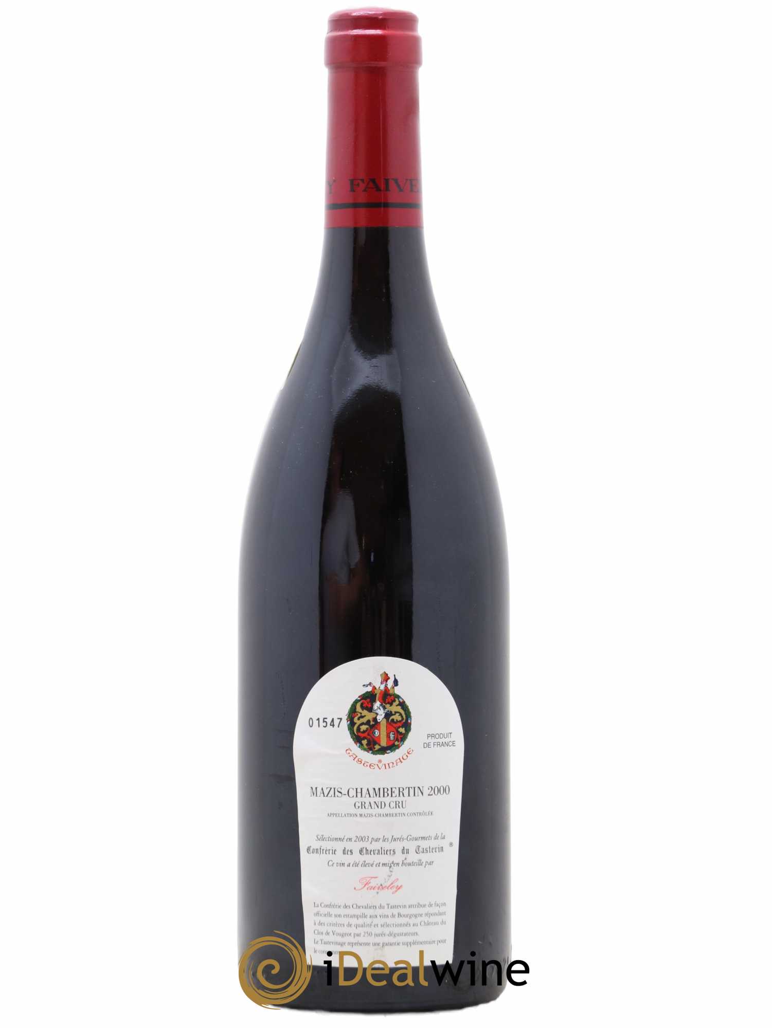 Mazis-Chambertin Grand Cru Faiveley 2000 - Lot de 1 bouteille - 1