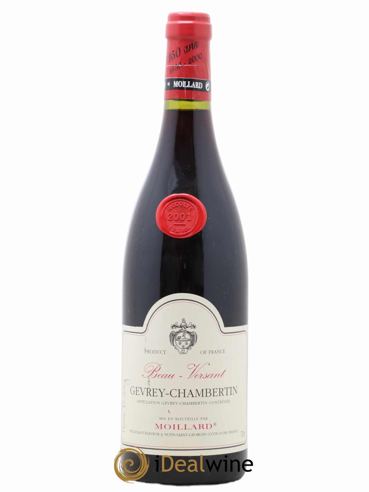 Gevrey-Chambertin Beau Versant Moillard 2001 - Lot de 1 bouteille - 0