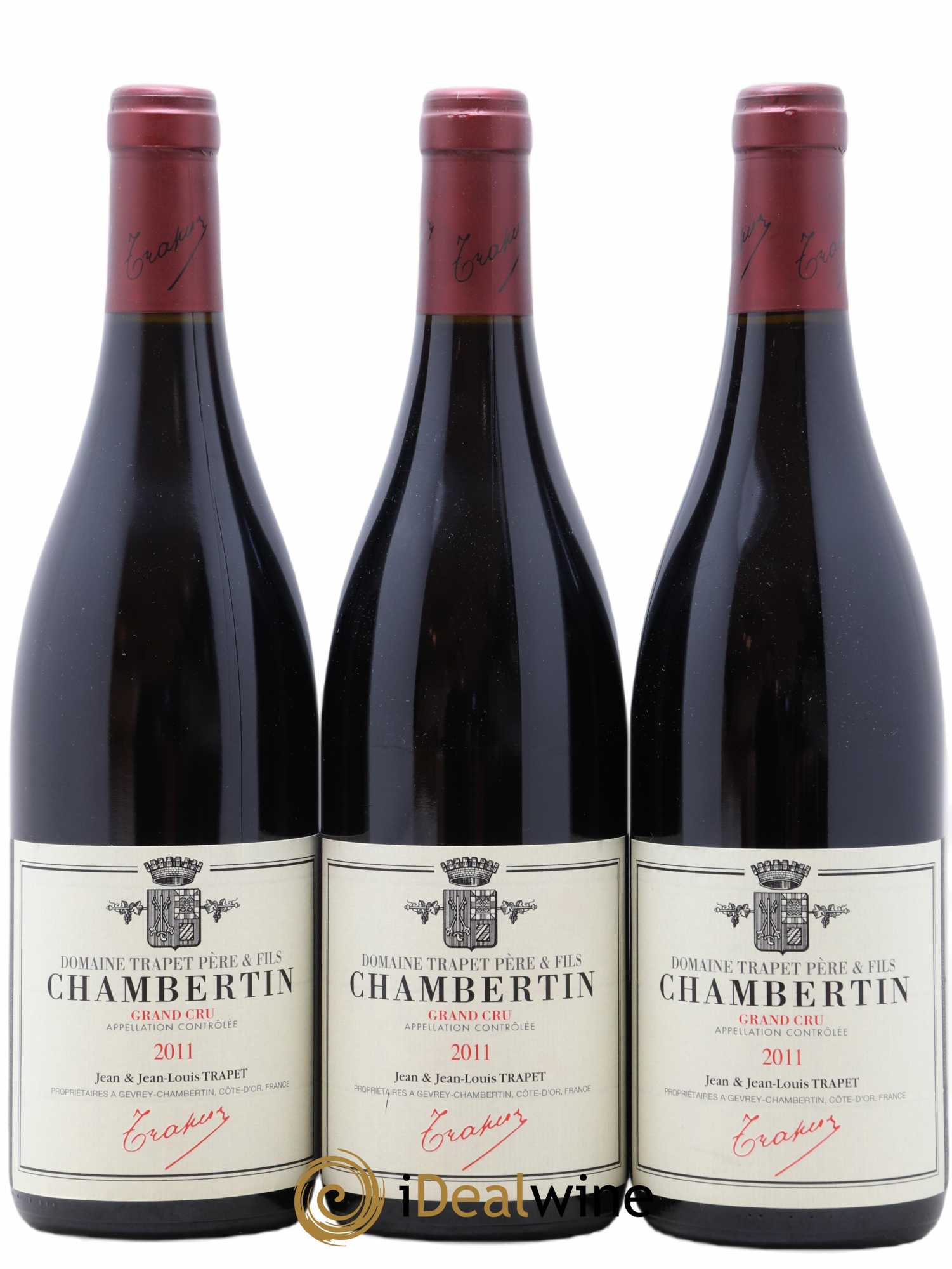 Chambertin Grand Cru Domaine Trapet 2011 - Lot of 3 bottles - 0
