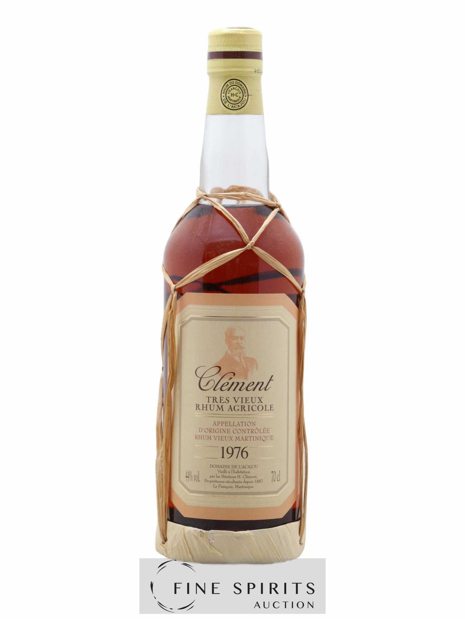 Clément 1976 Of. Domaine de l'Acajou Vieilli en fûts de Chêne - Lot de 1 bouteille - 1