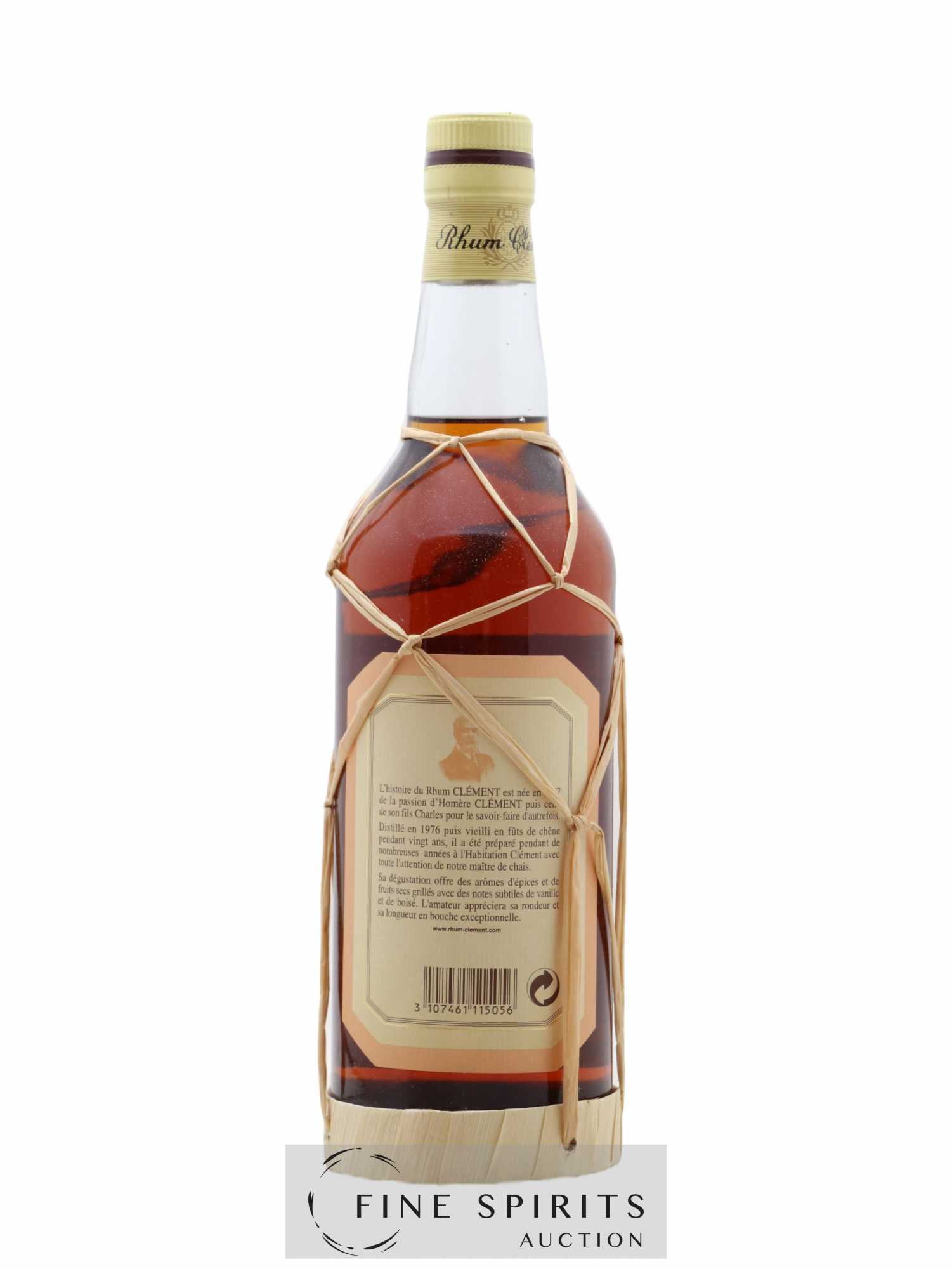 Clément 1976 Of. Domaine de l'Acajou Vieilli en fûts de Chêne - Lot de 1 bouteille - 2