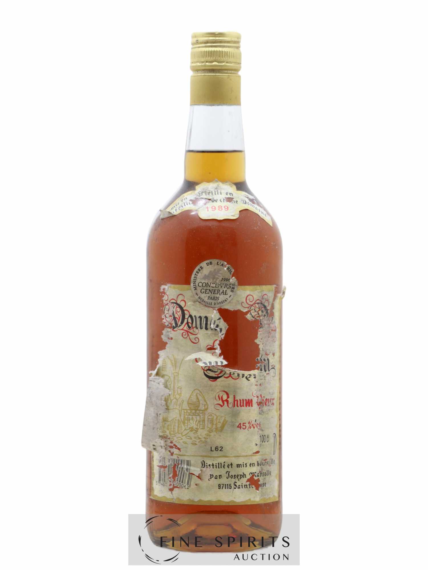 Domaine de Séverin 1989 Of. Vieilli en fûts de Chêne - Lot de 1 bouteille - 0