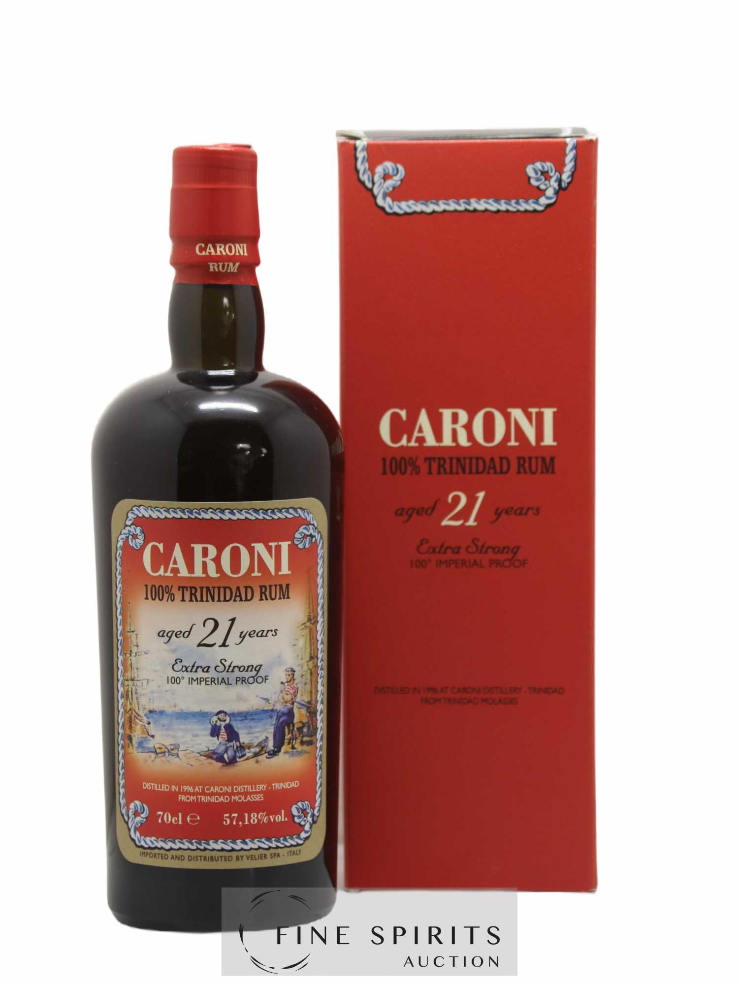 Caroni 21 years 1996 Of. 100° Imperial Proof bottled 2017 Velier Extra Strong - Posten von 1 Flasche - 0