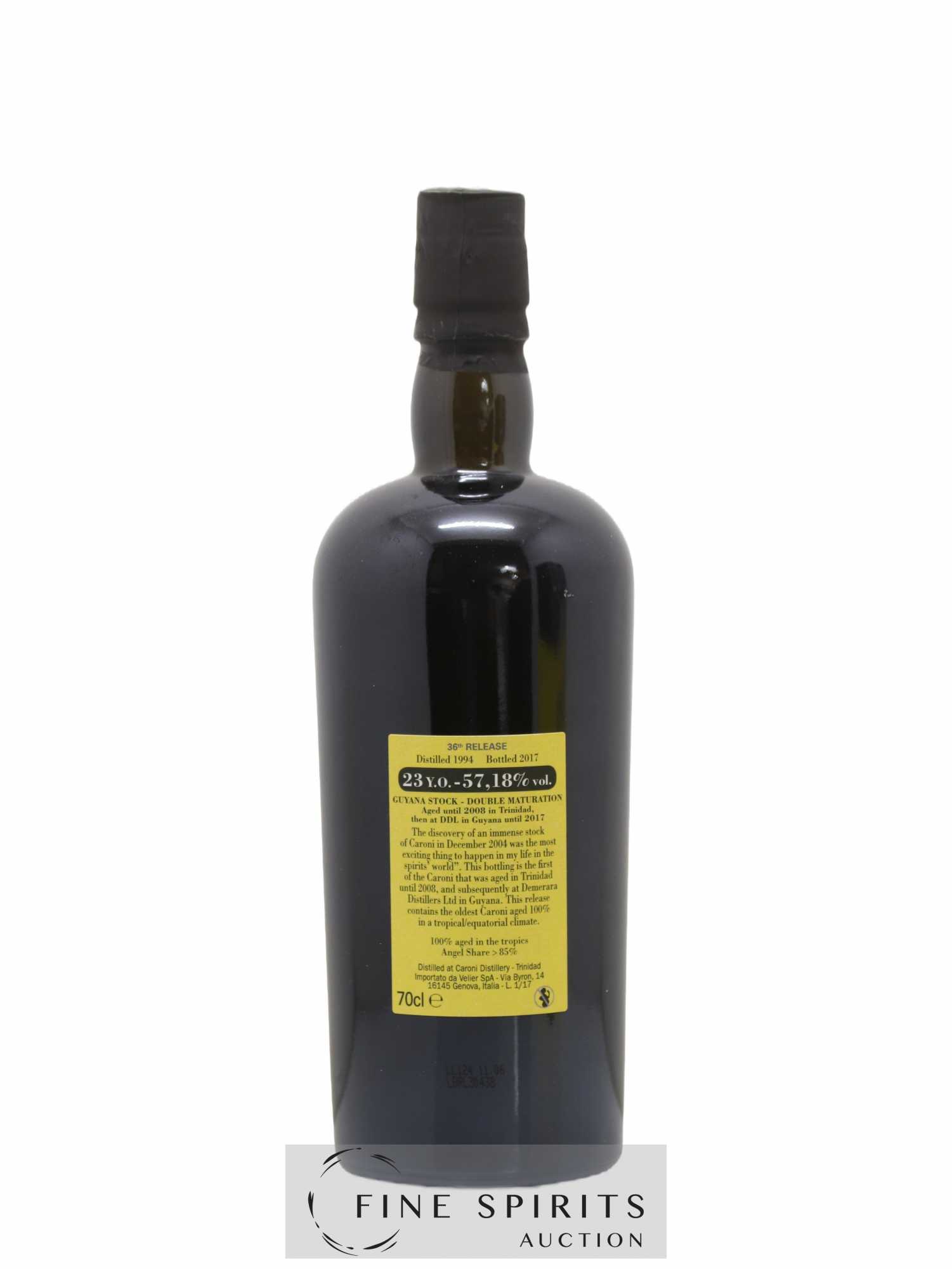 Caroni 23 years 1994 Velier 36th Release Double Maturation - bottled 2017 Guyana Stock - Lot de 1 bouteille - 2