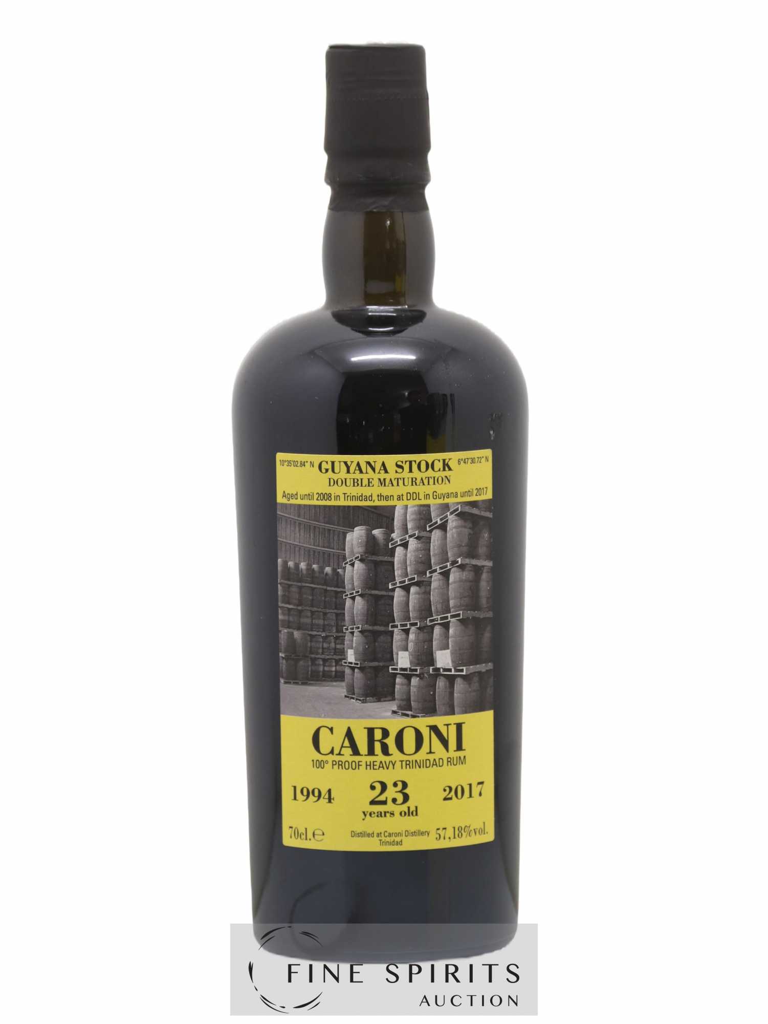 Caroni 23 years 1994 Velier 36th Release Double Maturation - bottled 2017 Guyana Stock - Lot of 1 bottle - 1