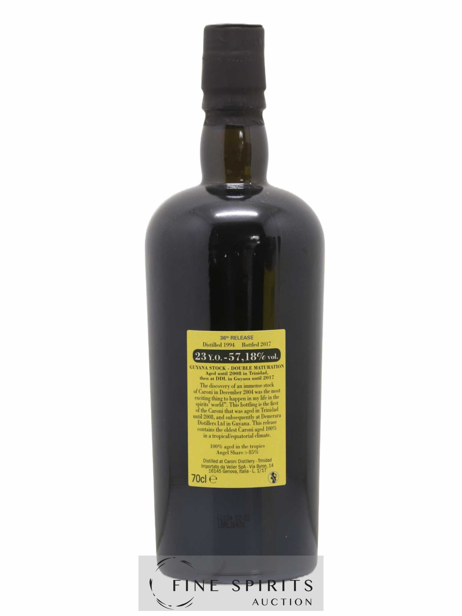 Caroni 23 years 1994 Velier 36th Release Double Maturation - bottled 2017 Guyana Stock - Lot of 1 bottle - 2