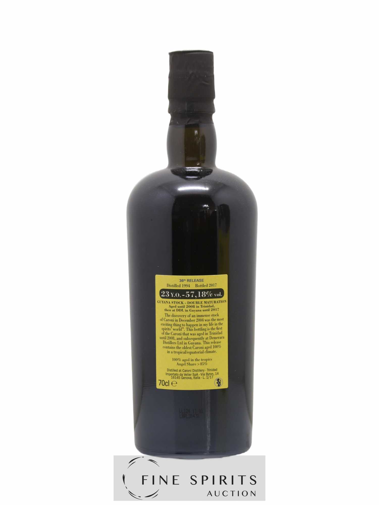 Caroni 23 years 1994 Velier 36th Release Double Maturation - bottled 2017 Guyana Stock - Lot de 1 bouteille - 2