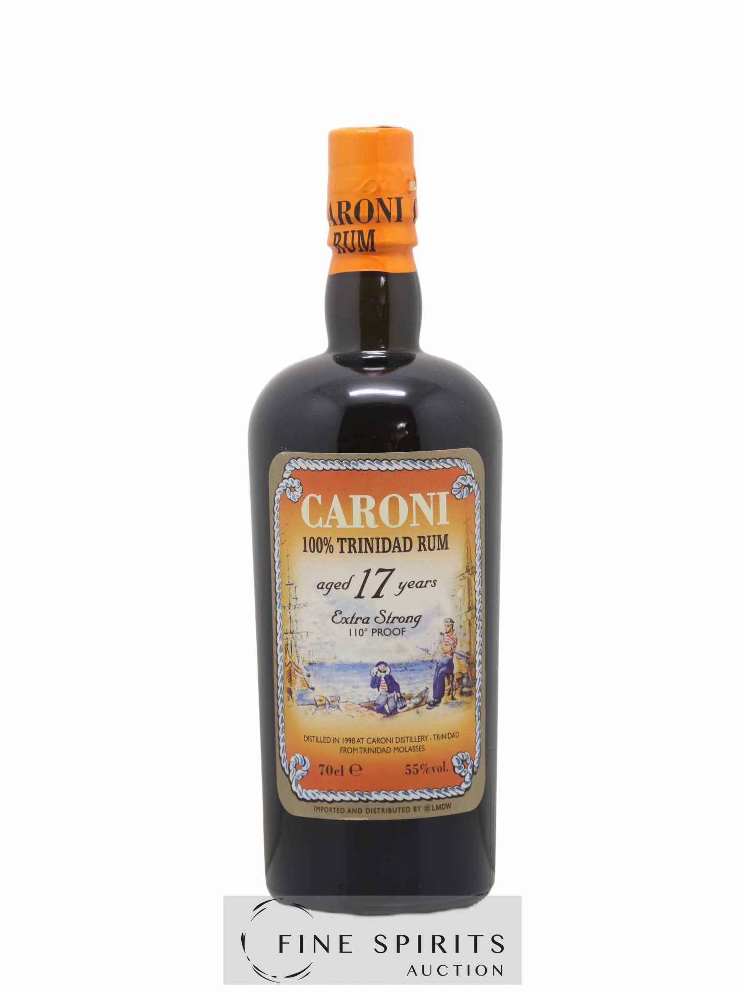 Caroni 17 years 1998 Of. 110° Proof bottled 2015 LMDW Extra Strong - Lot de 1 bouteille - 1