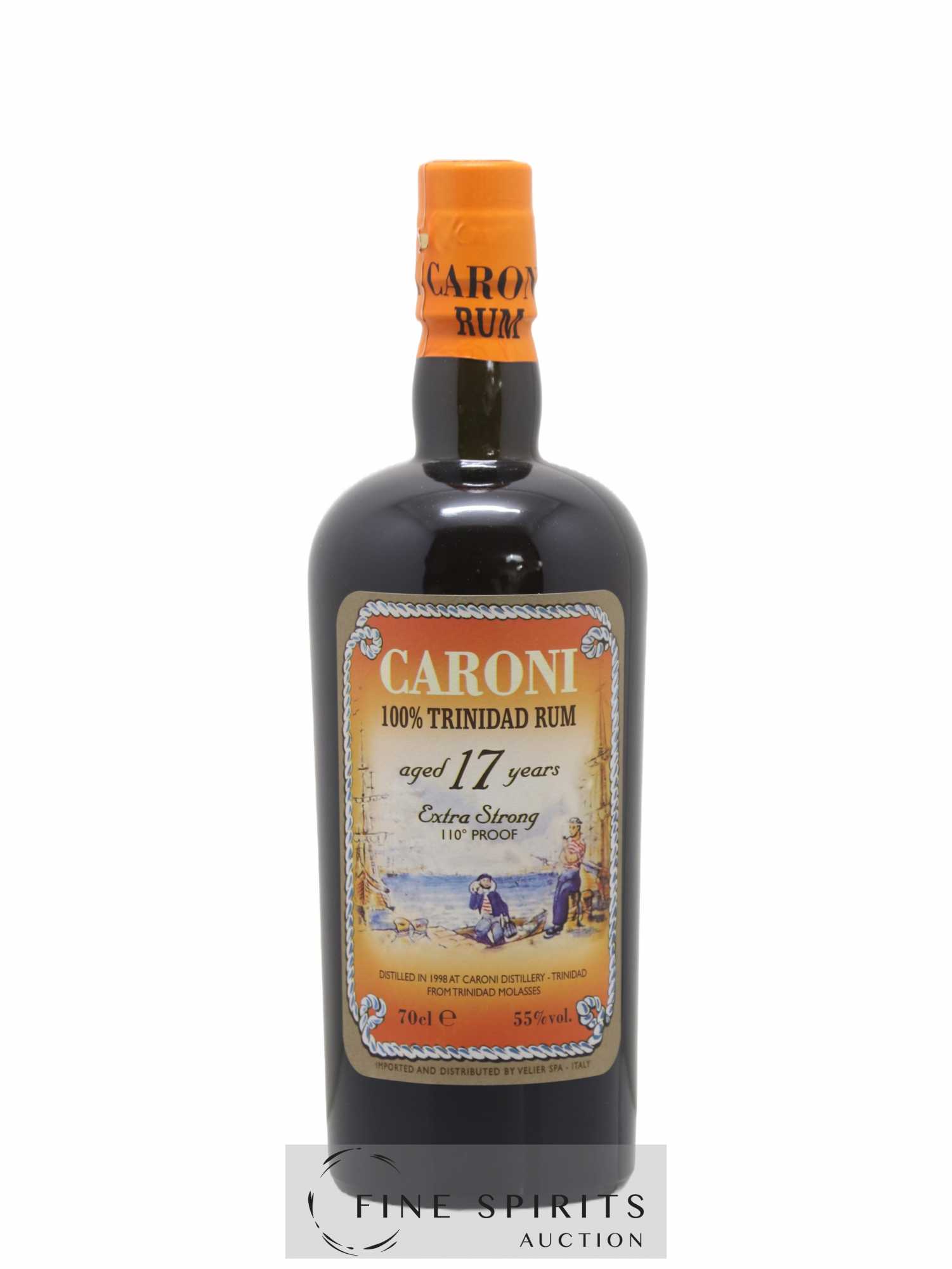 Caroni 17 years 1998 Of. 110° Proof bottled 2015 LMDW Extra Strong - Lot de 1 bouteille - 1
