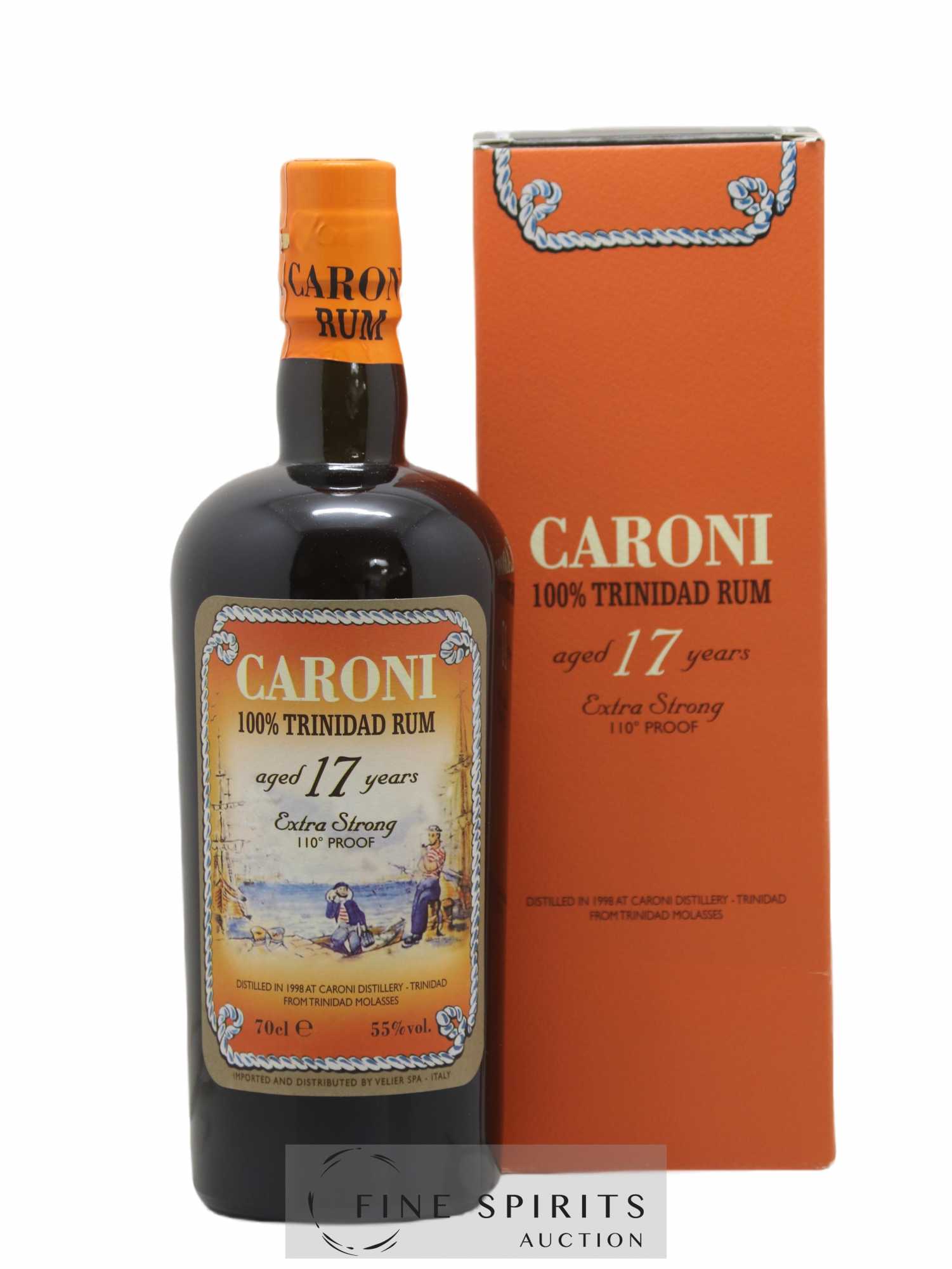 Caroni 17 years 1998 Of. 110° Proof bottled 2015 LMDW Extra Strong - Lot de 1 bouteille - 0
