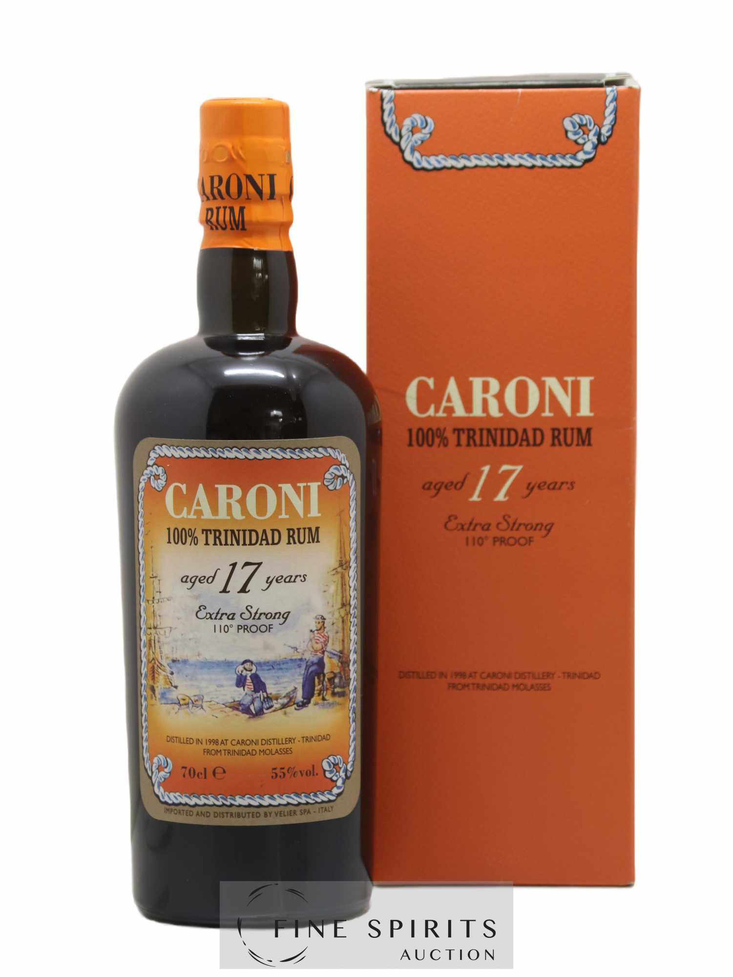 Caroni 17 years 1998 Of. 110° Proof bottled 2015 LMDW Extra Strong - Lot de 1 bouteille - 0