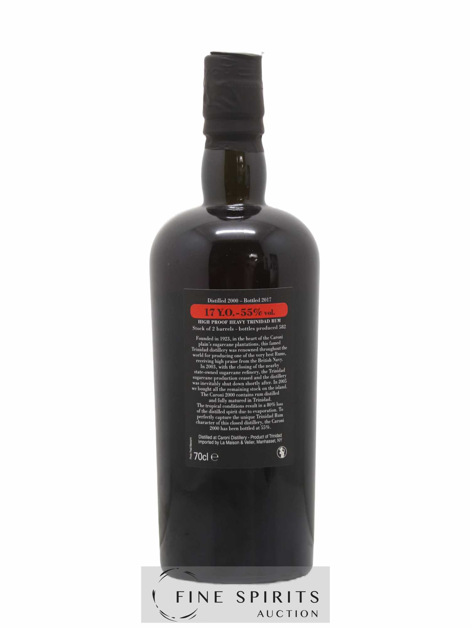Caroni 17 years 2000 Velier 110 Proof One of 582 - bottled 2017 - Lot de 1 bouteille - 2