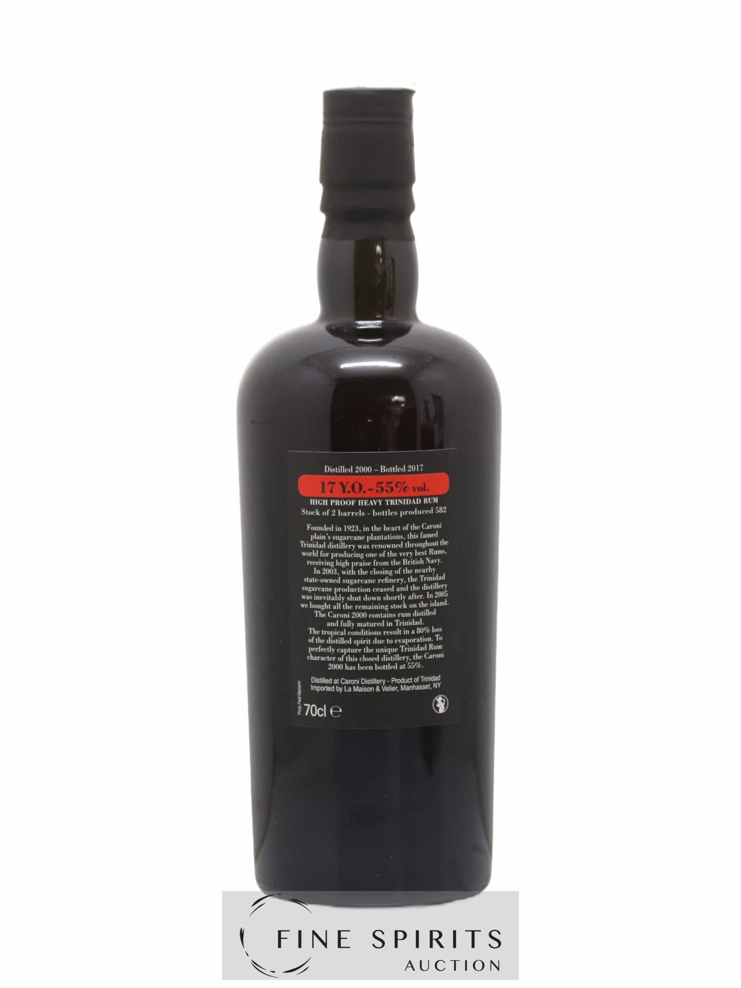 Caroni 17 years 2000 Velier 110 Proof One of 582 - bottled 2017 - Lot de 1 bouteille - 2