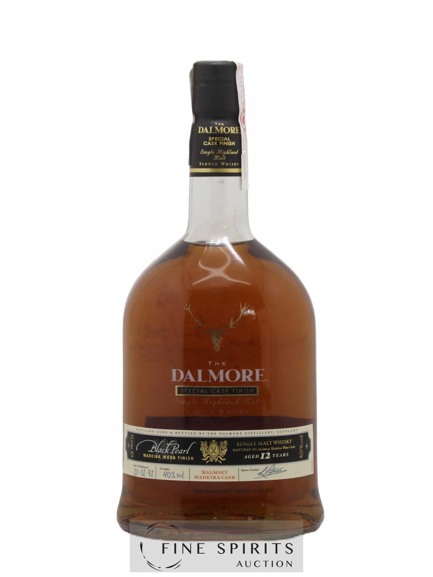 Dalmore 12 years 1992 Of. Black Pearl Special Cask Finish - Lot of 1 bottle - 1