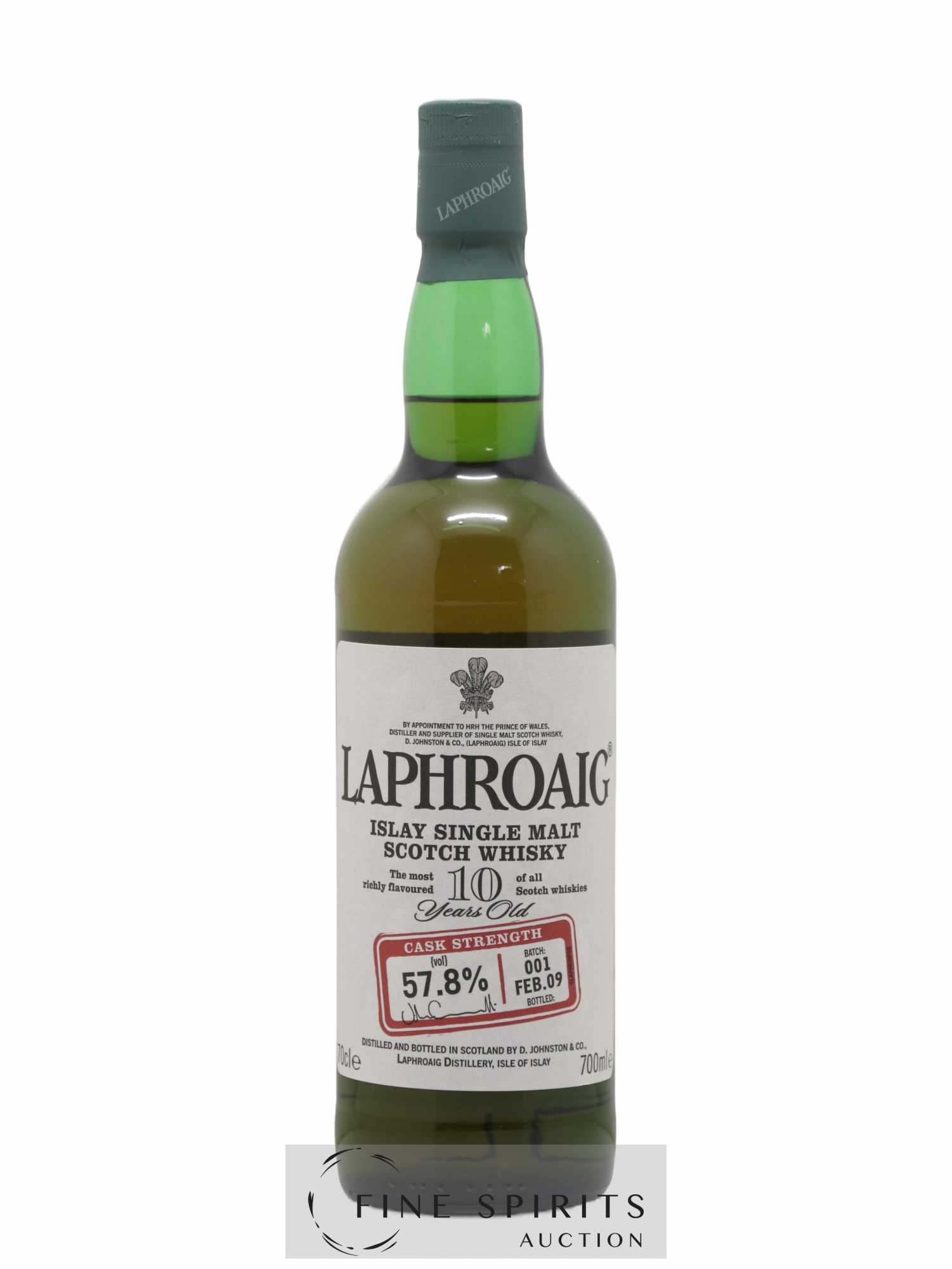 Laphroaig 10 years Of. Original Cask Strength Batch 001 - bottled 2009 - Lot de 1 bouteille - 1