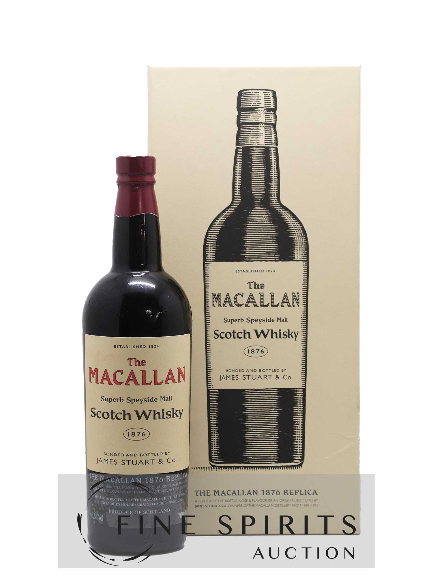 Macallan (The) 1876 Of. Replica - Lot de 1 bouteille - 0