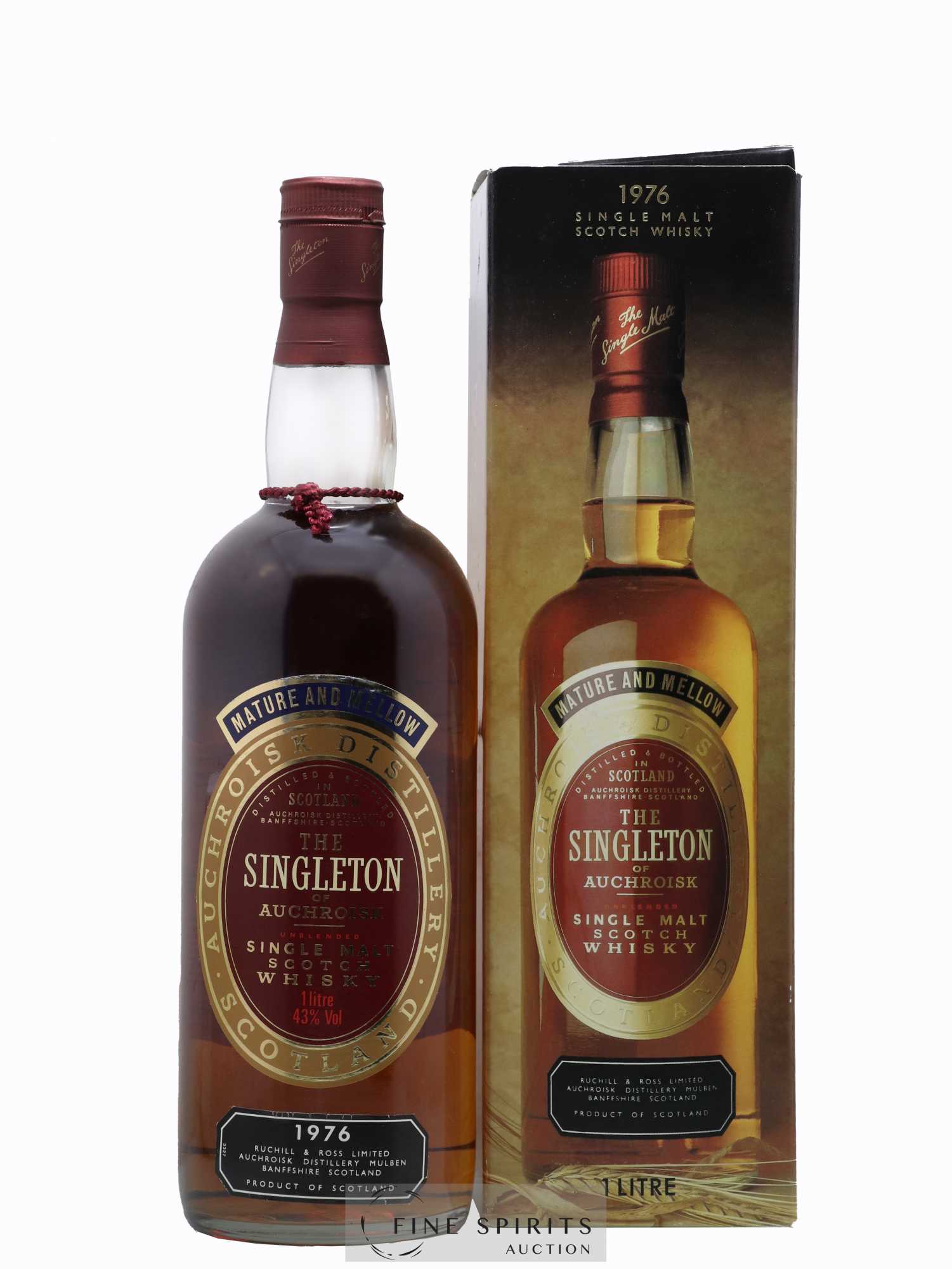 The Singleton Of Auchroisk 1976 Of. Mature and Mellow Unblended - Lot de 1 bouteille - 0